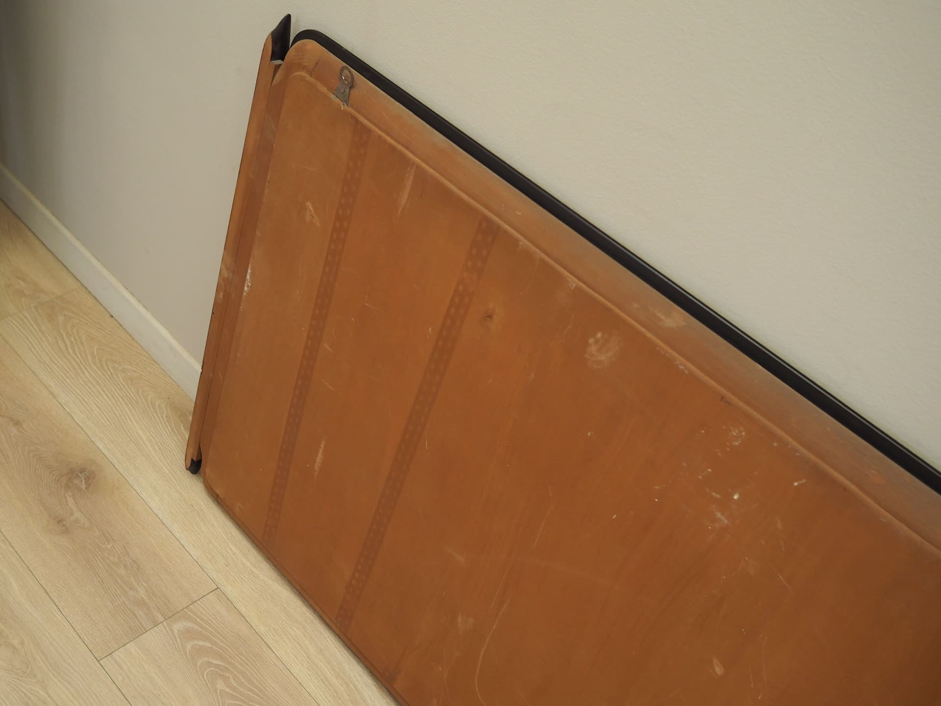 Wall mirror, dark brown, mahogany, glass, Italy, 1970s. - 82867