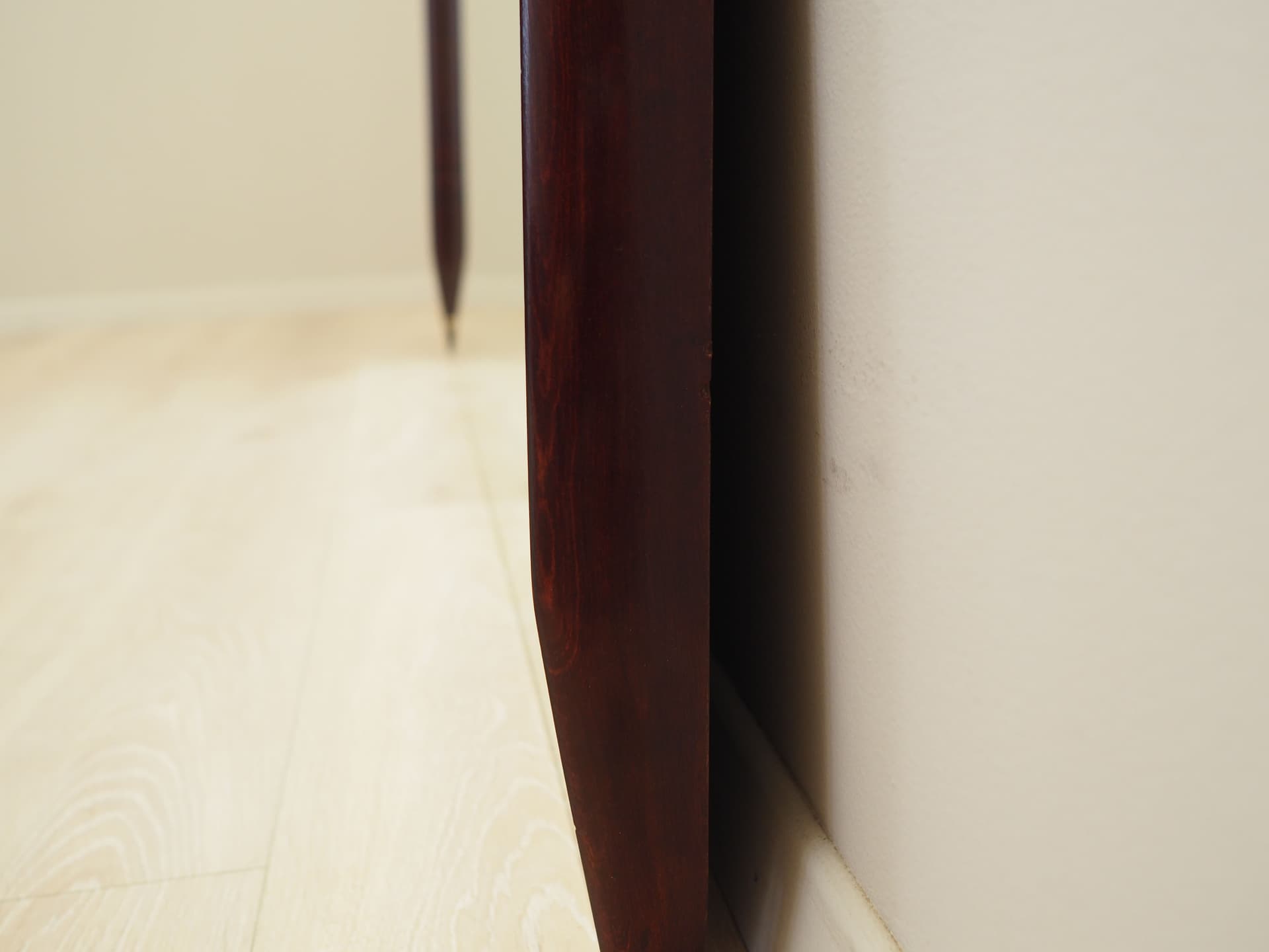 Wall mirror, dark brown, mahogany, glass, Italy, 1970s. - 82864