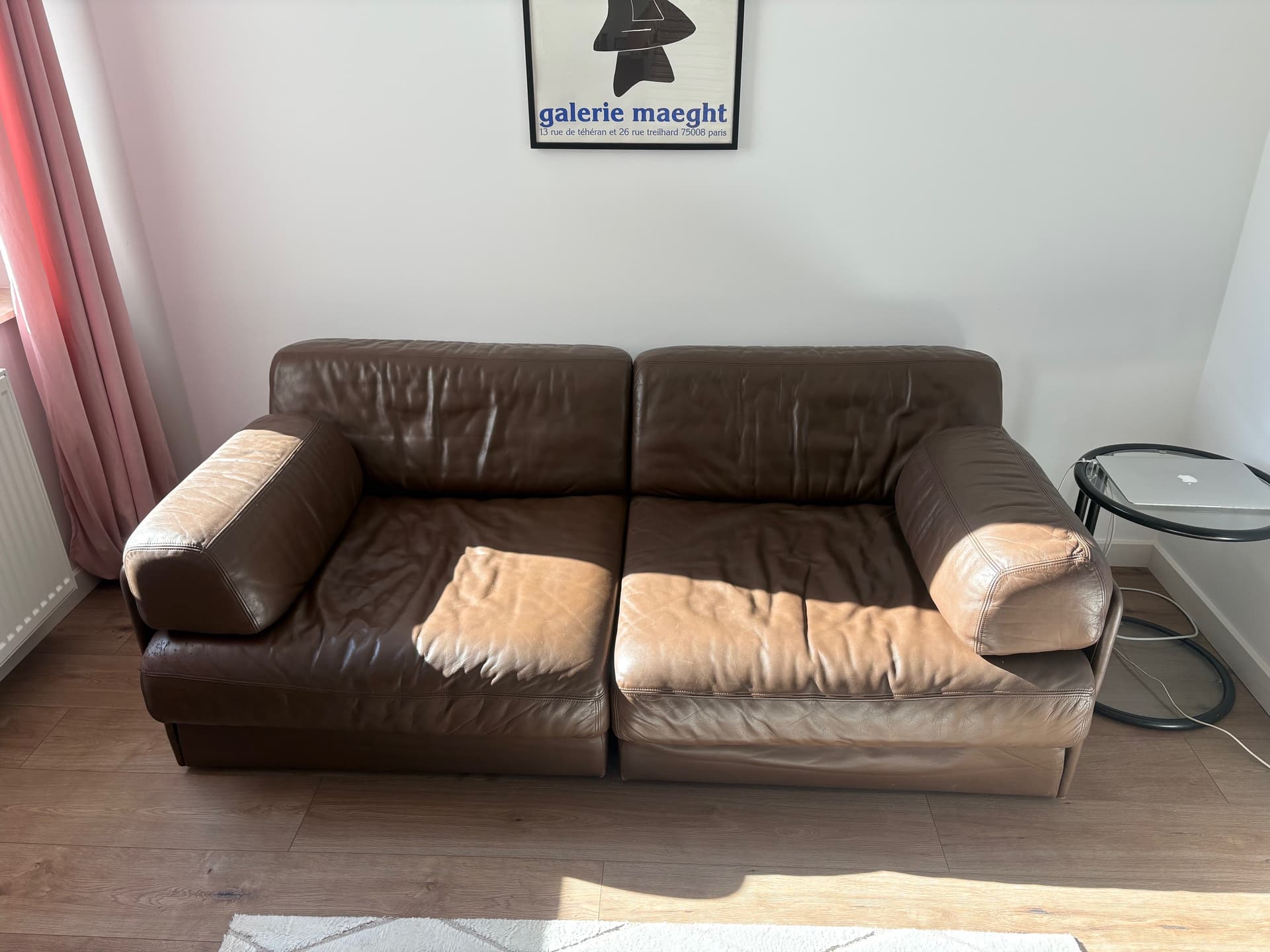 Sofa modułowa DS-76, skóra brązowa, de Sede, Szwajcaria, lata 70. - 82941