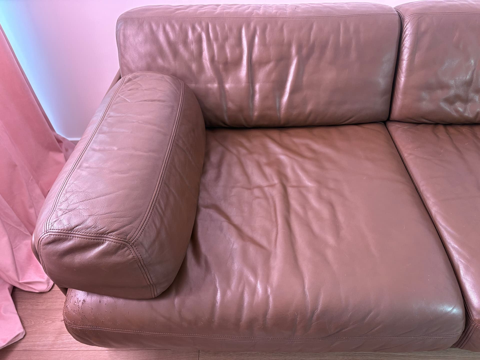 Sofa modułowa DS-76, skóra brązowa, de Sede, Szwajcaria, lata 70. - 82947