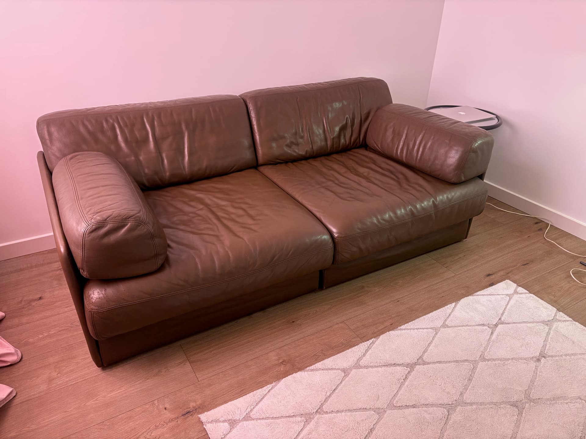 Sofa modułowa DS-76, skóra brązowa, de Sede, Szwajcaria, lata 70. - 82942