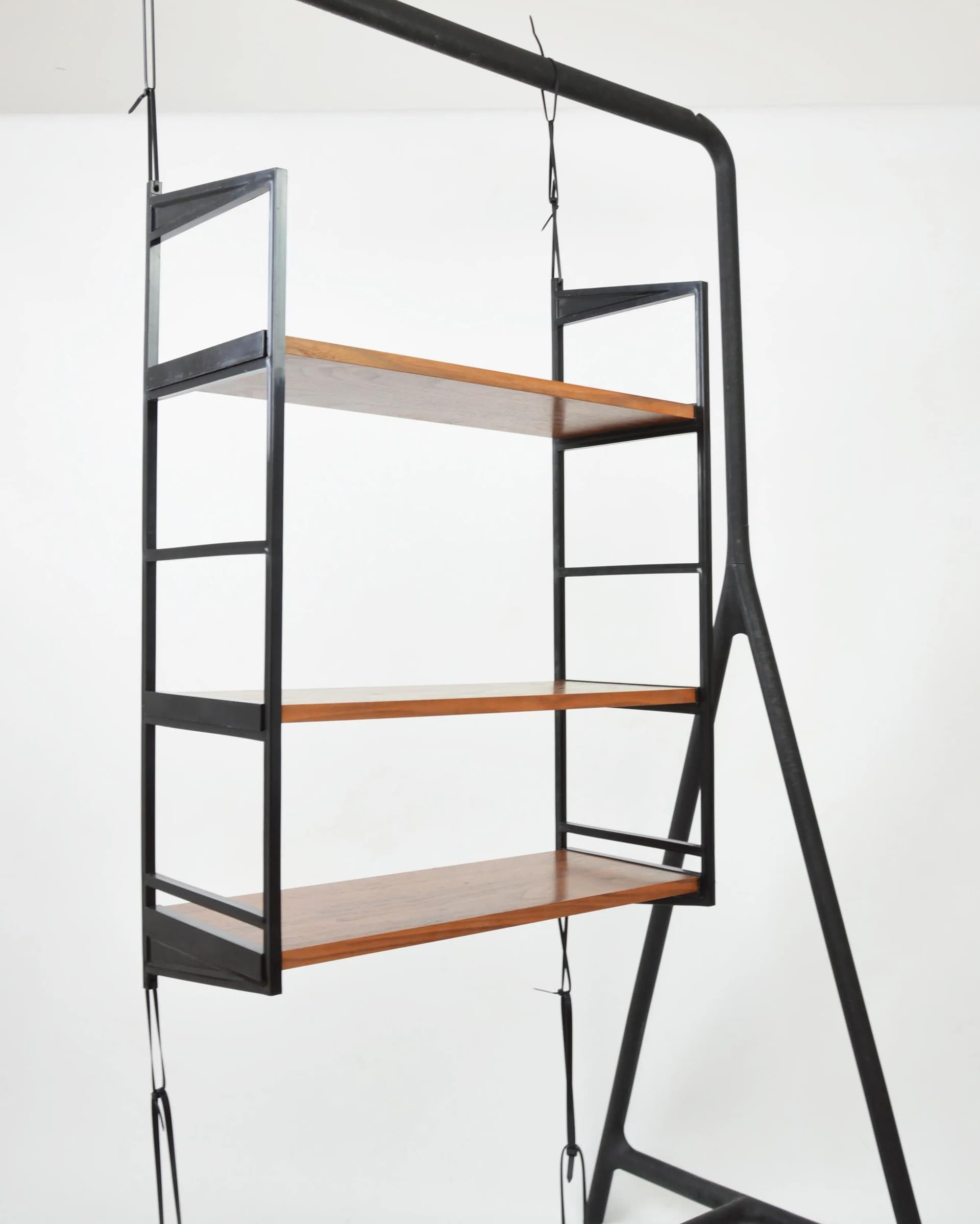 Czarna i brązowa półka, Schuberth Werk, Niemcy, lata 70. - 82964