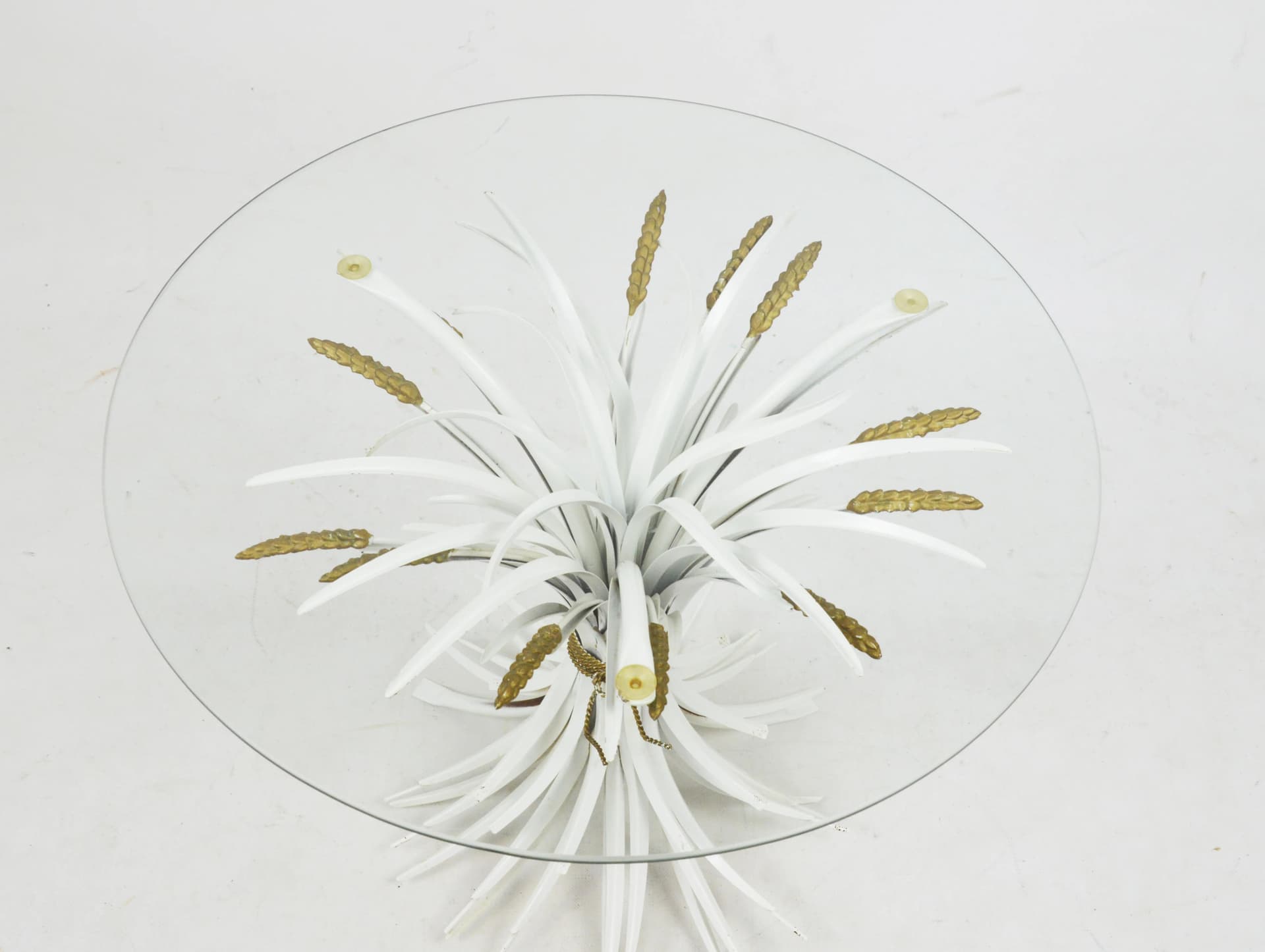 White Glass Coffee Table, Hollywood Regency Style, 1970s - 82979