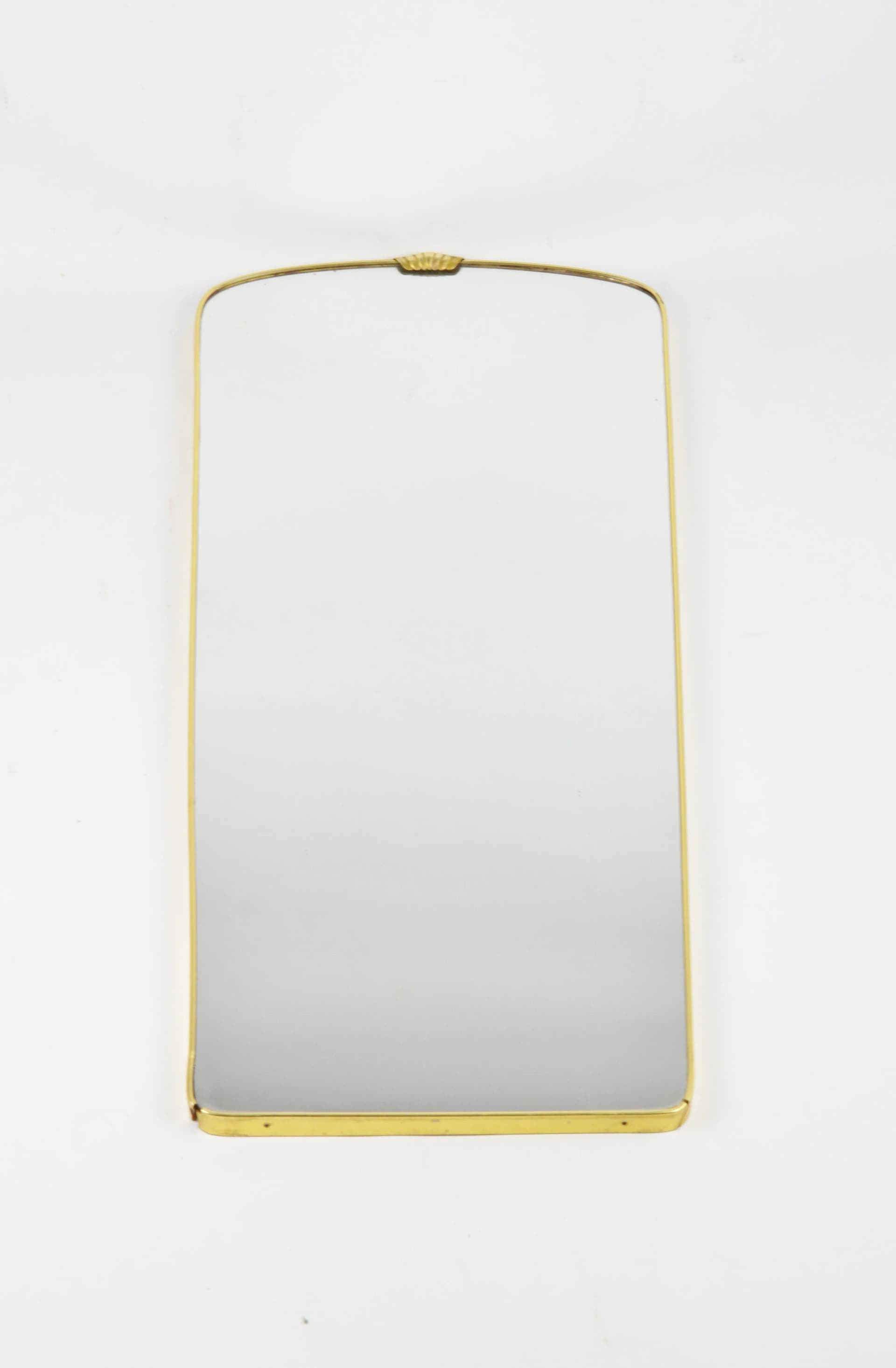 Golden Mid-century Modern Wall Mirror, Poland, 1970s - 83040