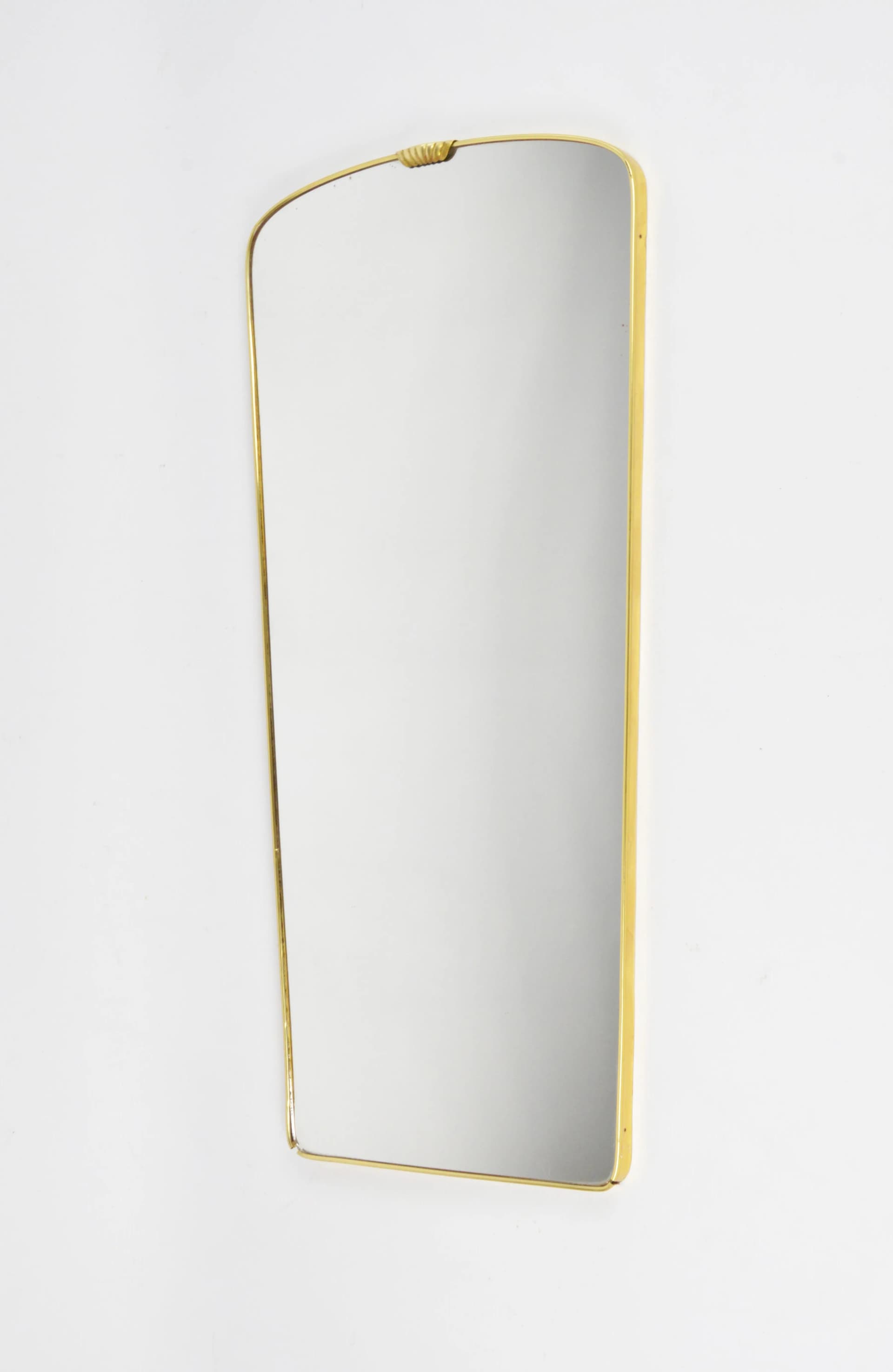 Golden Mid-century Modern Wall Mirror, Poland, 1970s - 83035