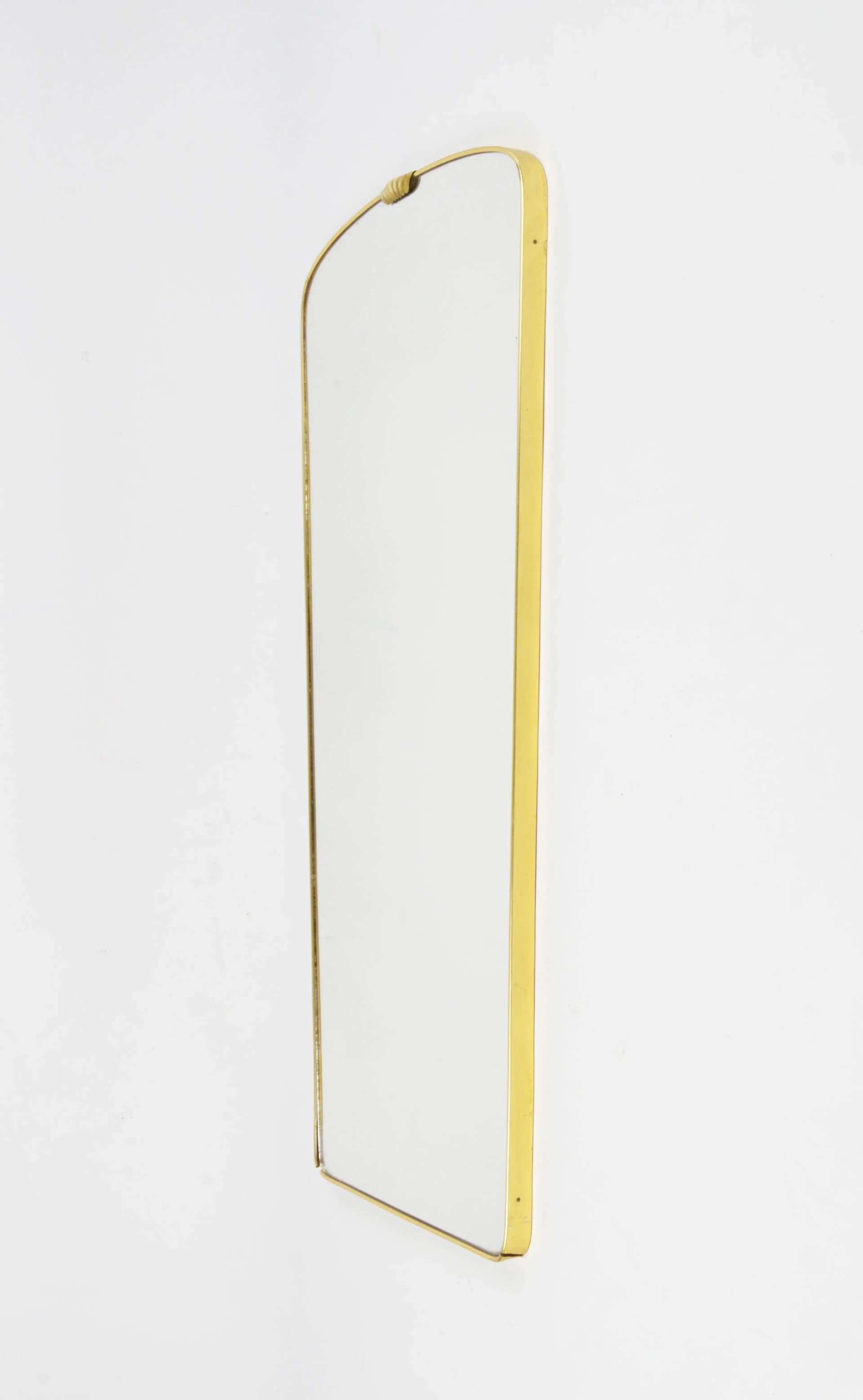 Golden Mid-century Modern Wall Mirror, Poland, 1970s - 83037