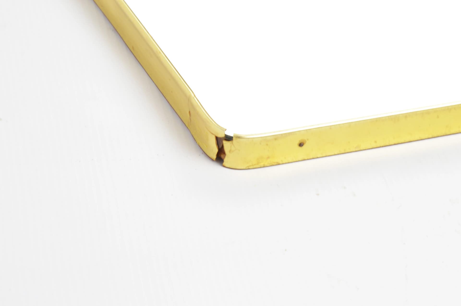 Golden Mid-century Modern Wall Mirror, Poland, 1970s - 83041