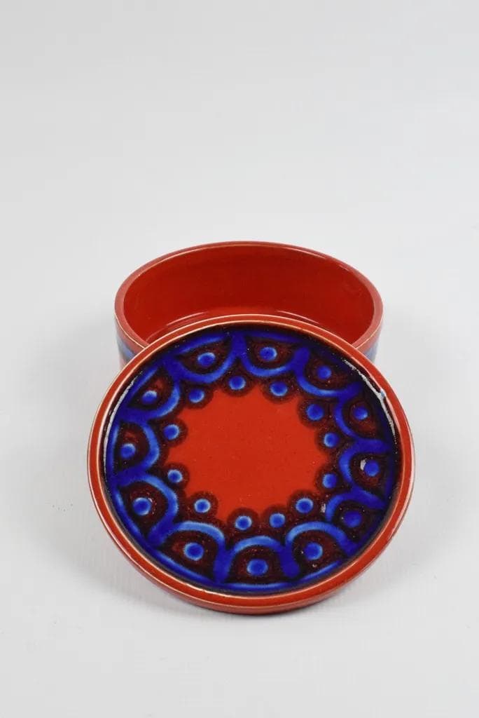 Red Fat Lava Bonbonniere, Modernist, Germany, 1970s - 83011