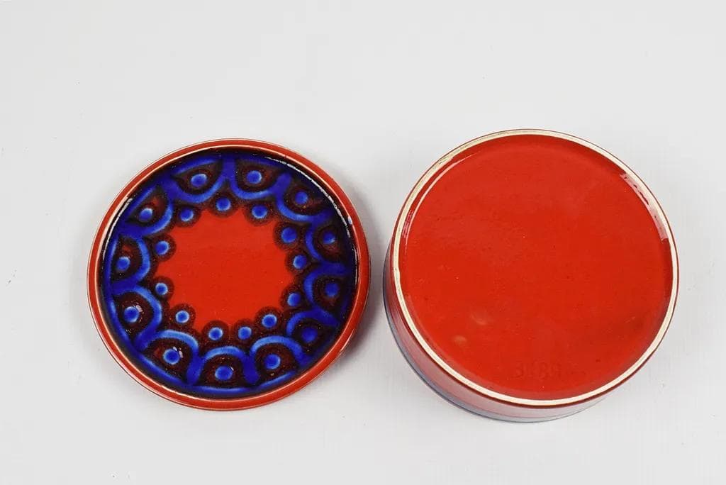 Red Fat Lava Bonbonniere, Modernist, Germany, 1970s - 83015