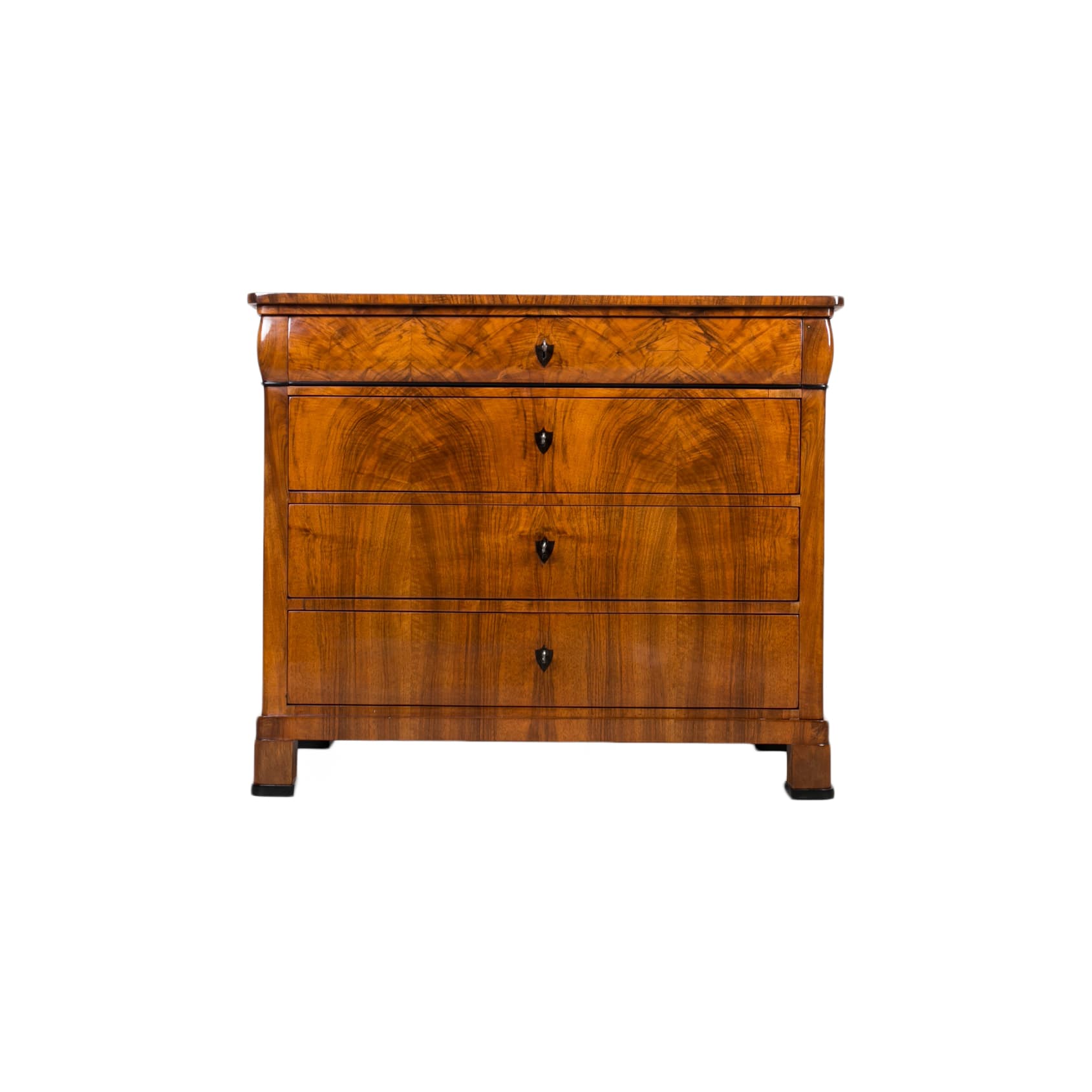 Komoda Biedermeier, brązowy, orzech, Niemcy, XIX w.