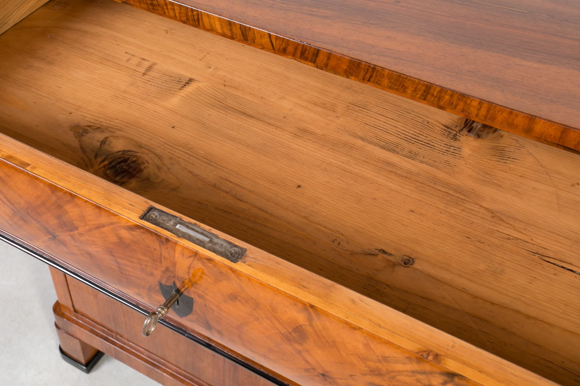 Komoda Biedermeier, brązowy, orzech, Niemcy, XIX w. - 6605