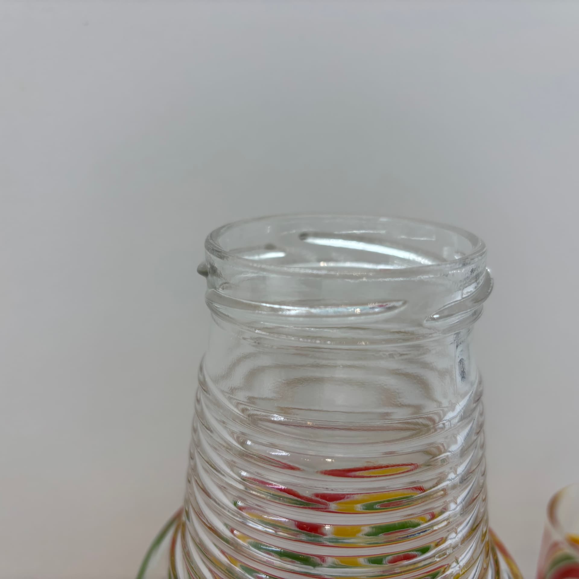 Zestaw szklanek i dzbanek, multikolor, szkło, Niemcy, lata 80. - 83167