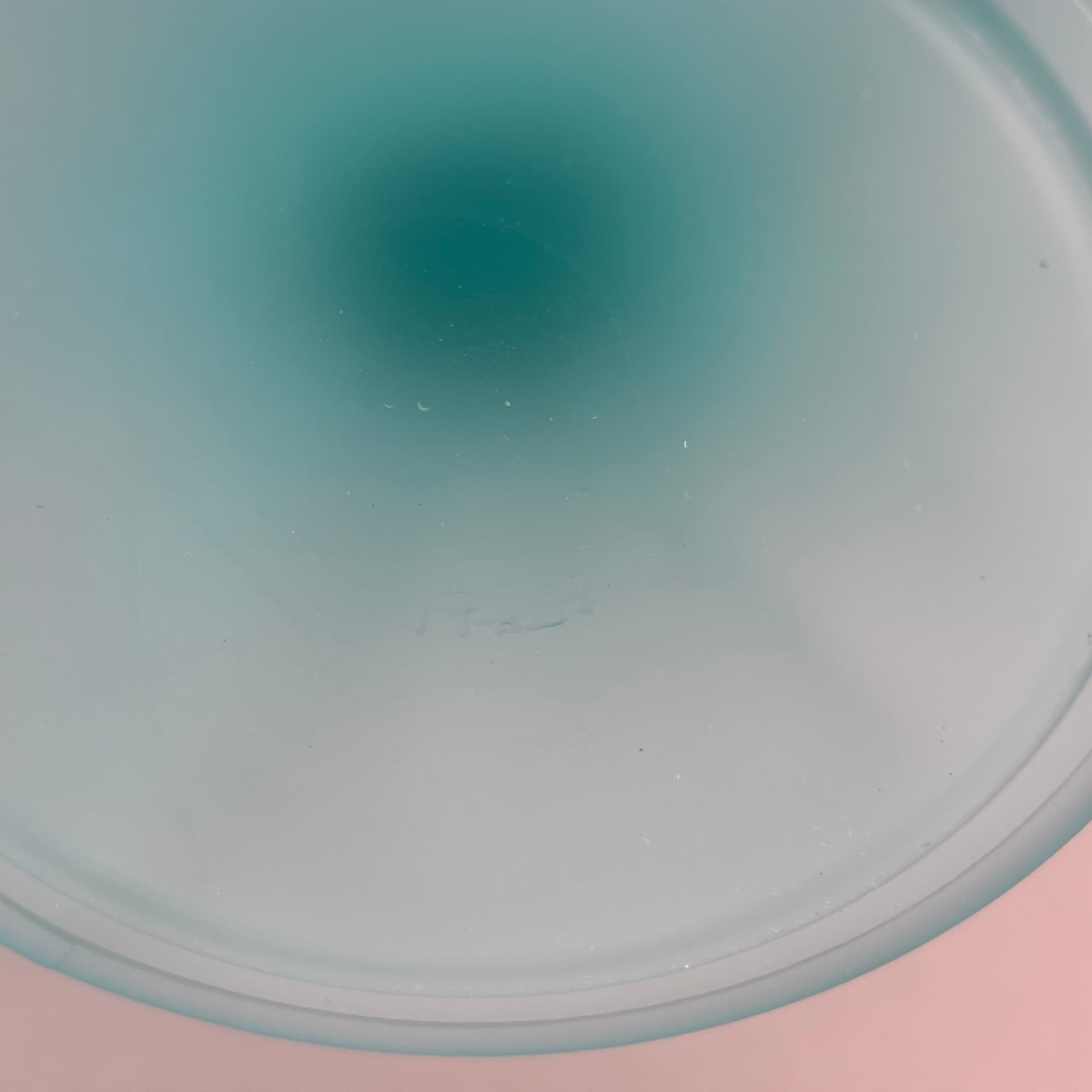 Set of dessert cups Miranda, turquoise glass, by H. Orvola, Italy, 1970s. - 83183