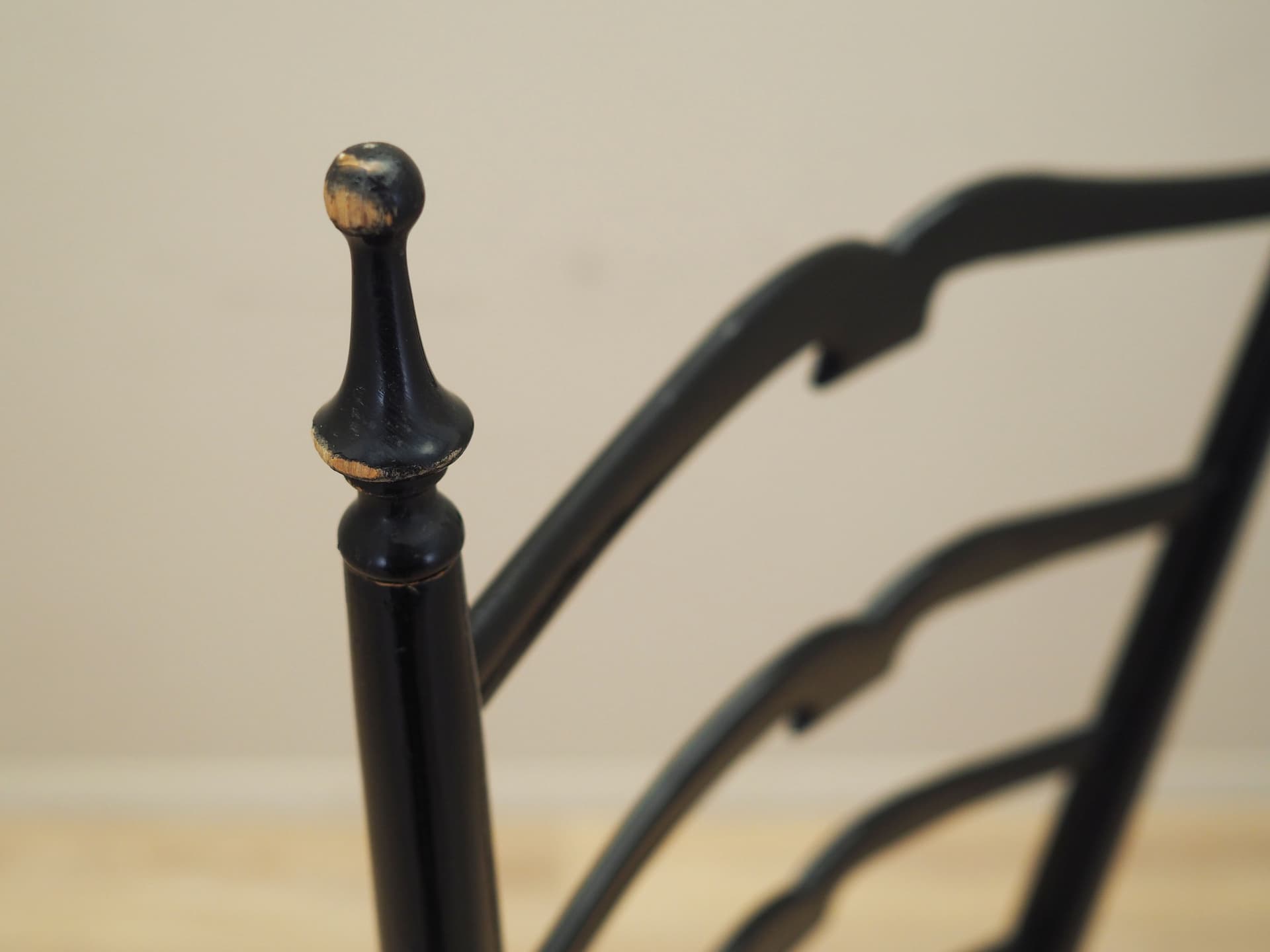 Chair Chiavari, black beech, rattan, by G. Ponti, Italy, 1950s. - 83203