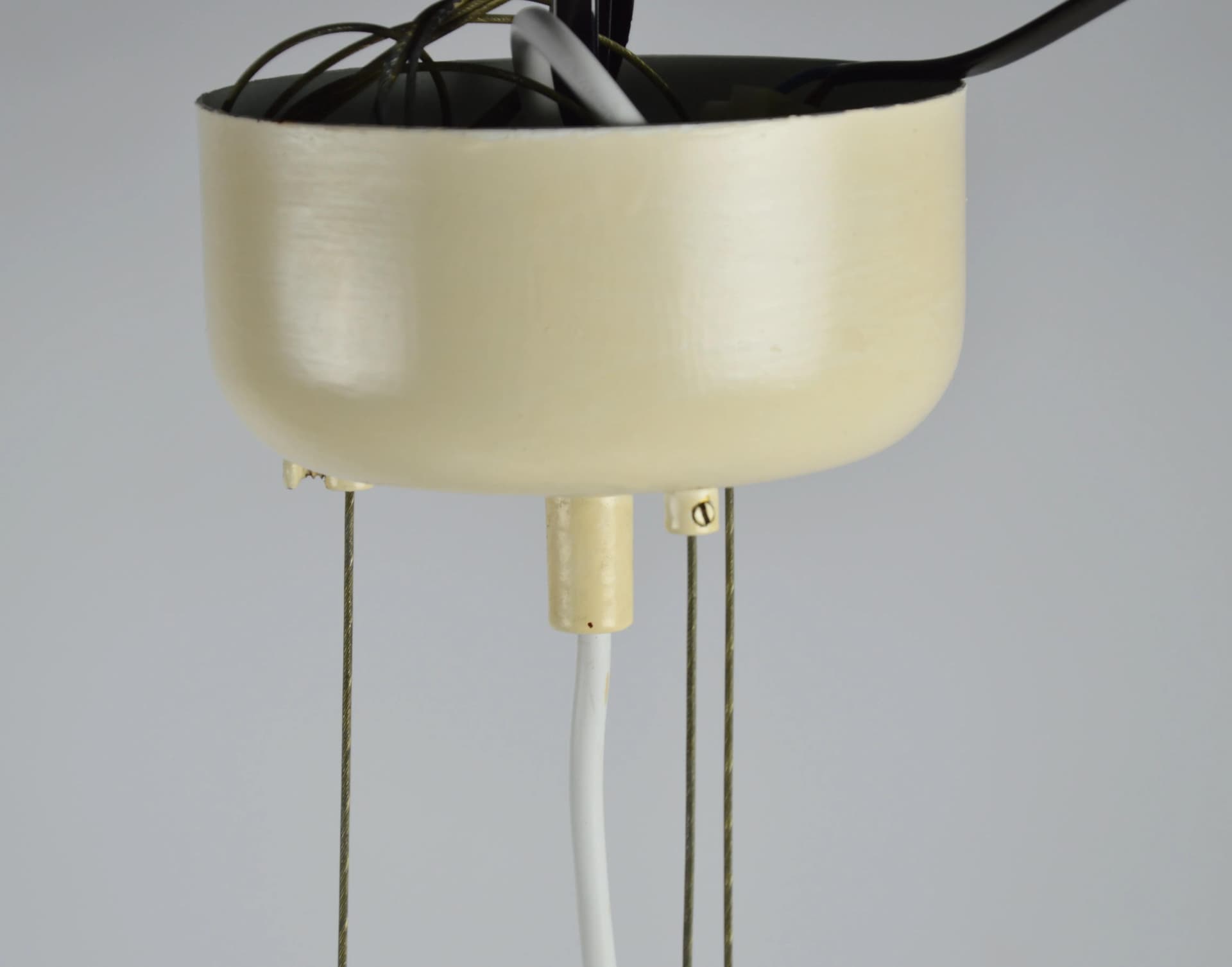 Pendant Lamp Honzel, white glass, Germany, 1980s. - 87005