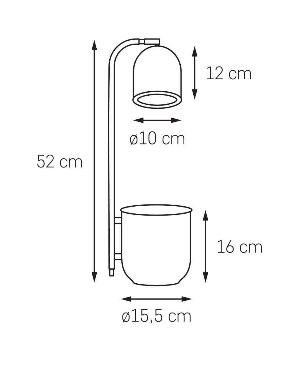 Lampa stołowa BOTANICA WOOD czarny, Kaspa - 6682