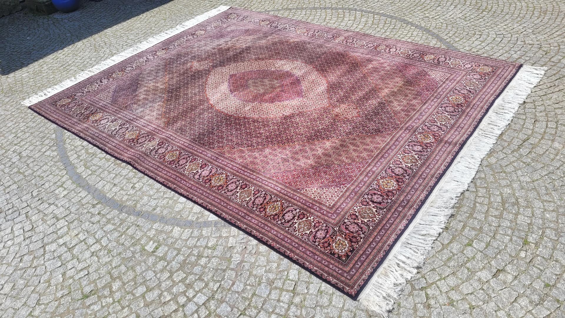 Rug Tabriz Raj 80, 300x430 cm, maroon, wool and silk, Iran, early 20th c. - 89181