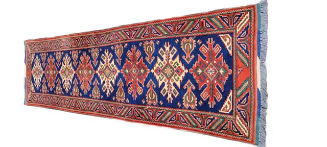 Rug Kazak, 85x300 cm, multicolor wool, Turkey, early 20th c. - DIMENSION