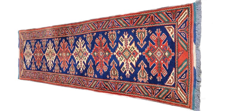 Rug Kazak, 85x300 cm, multicolor wool, Turkey, early 20th c.