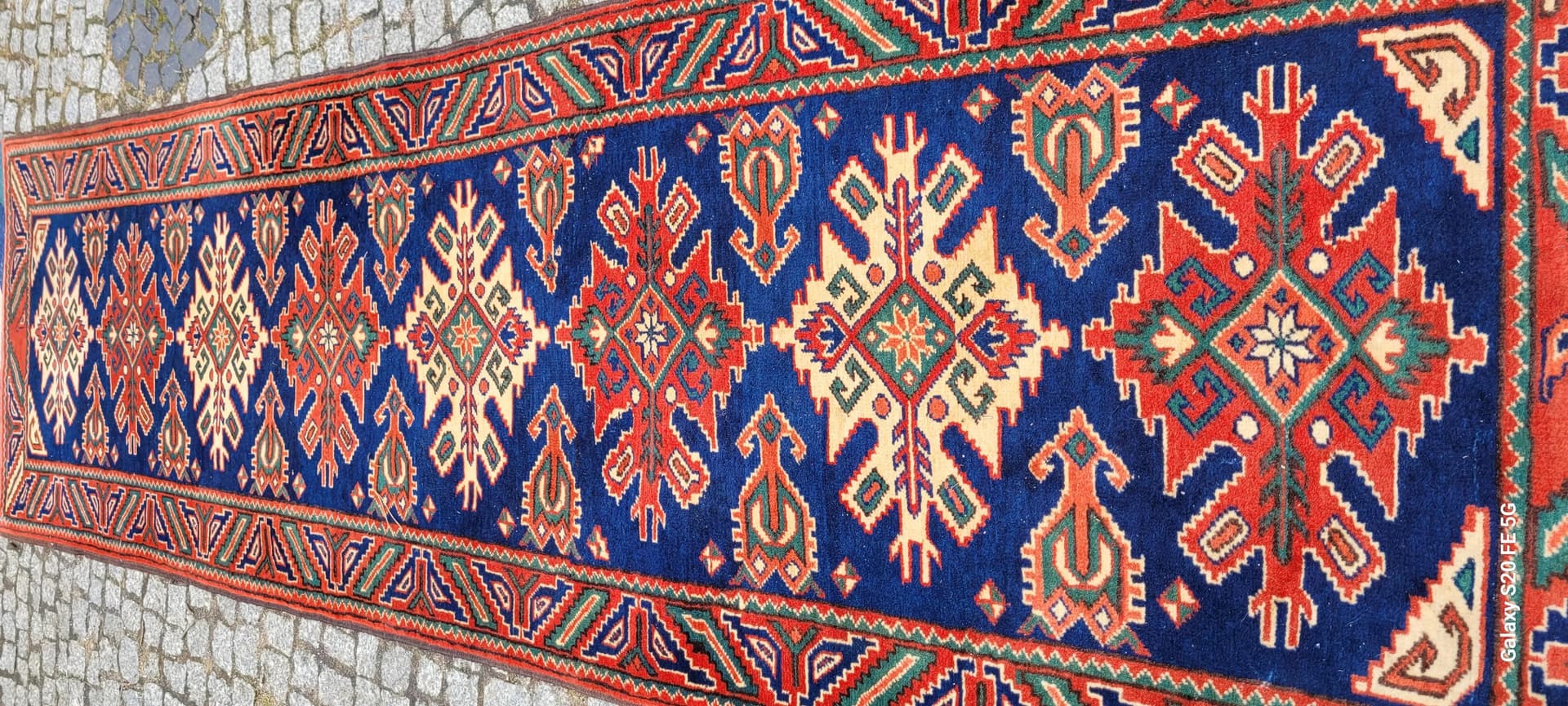 Rug Kazak, 85x300 cm, multicolor wool, Turkey, early 20th c. - 89177