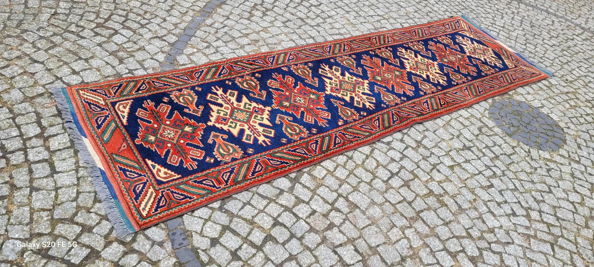 Rug Kazak, 85x300 cm, multicolor wool, Turkey, early 20th c. - 89173