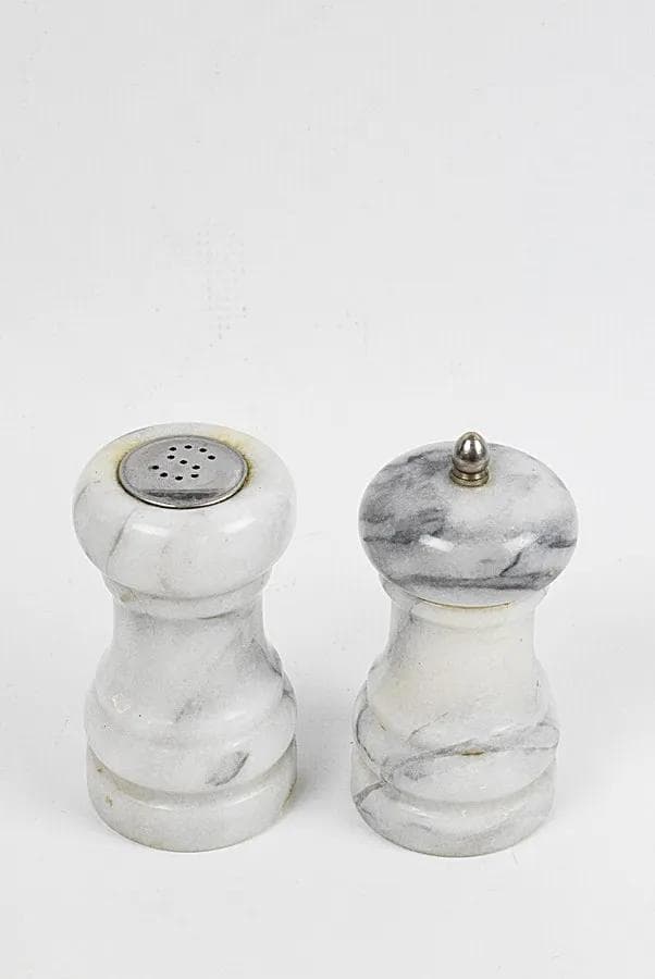 Zestaw do przypraw, marmur szary, Polska, lata 70. - 86924