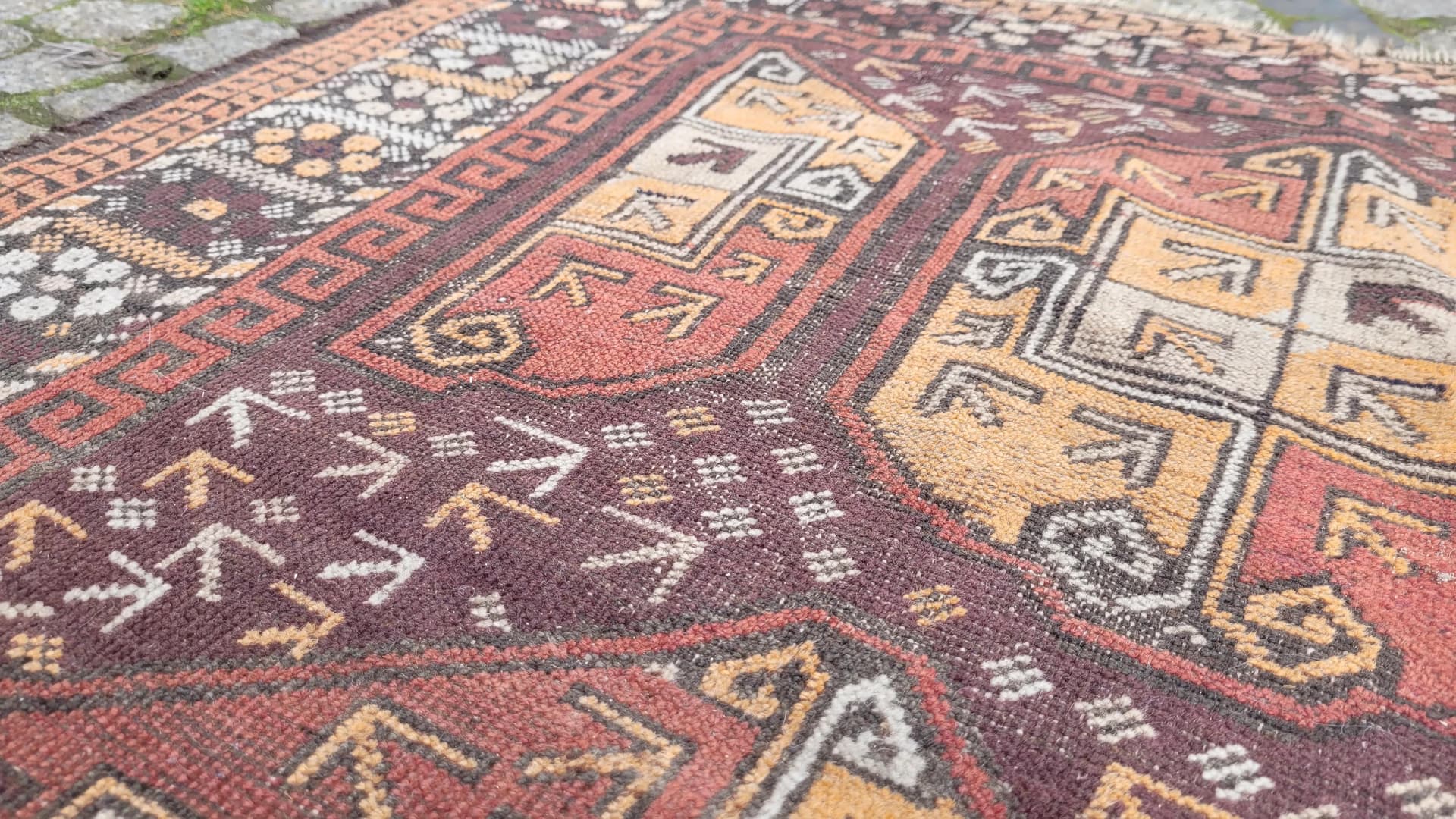 Rug Beluch, 90x145 cm, maroon, wool, Afghanistan, early 20th c. - 89121