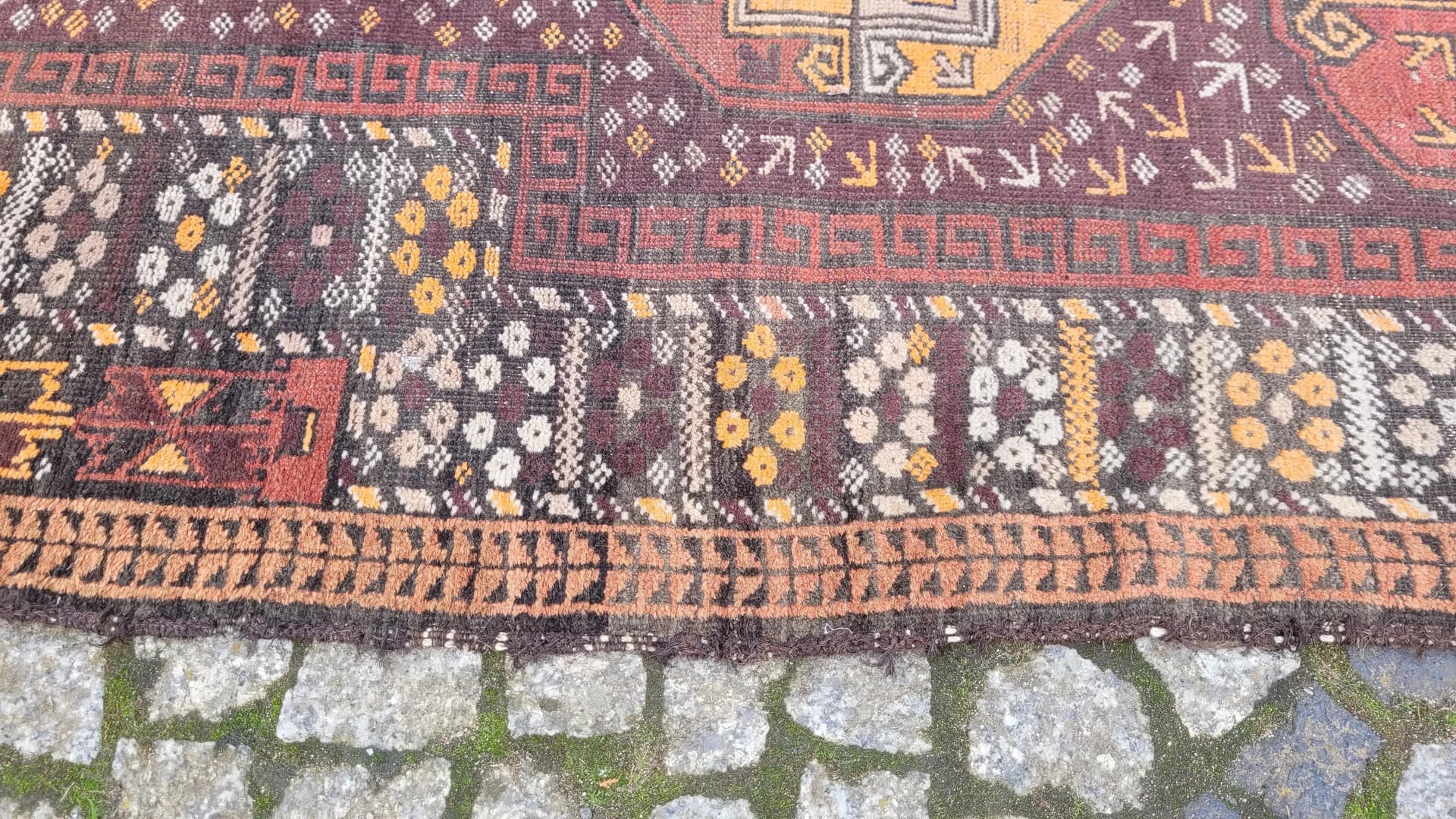 Rug Beluch, 90x145 cm, maroon, wool, Afghanistan, early 20th c. - 89124