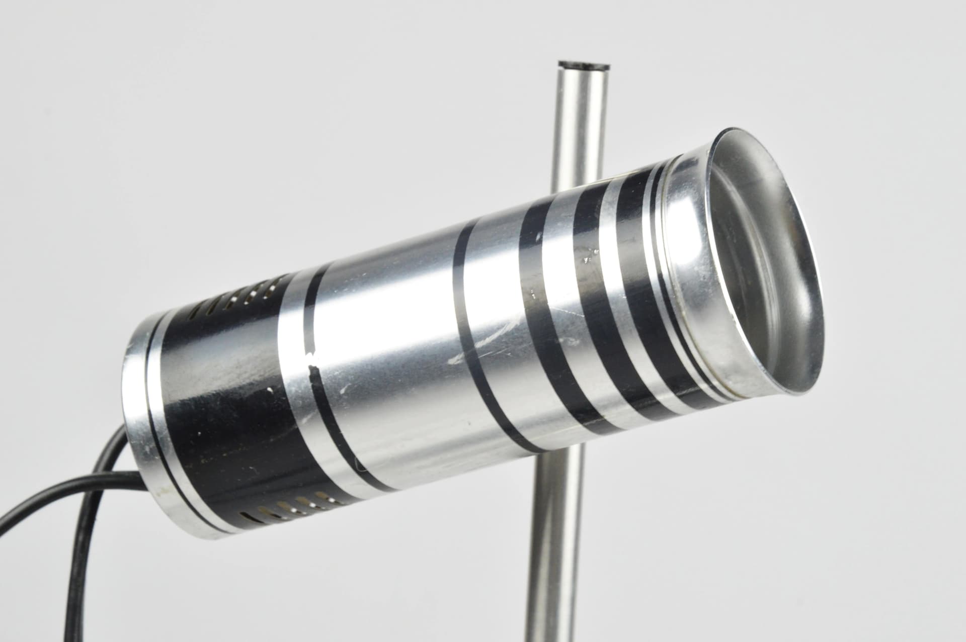 Lampa biurkowa, srebrny, aluminium, Niemcy, lata 70. - 86846