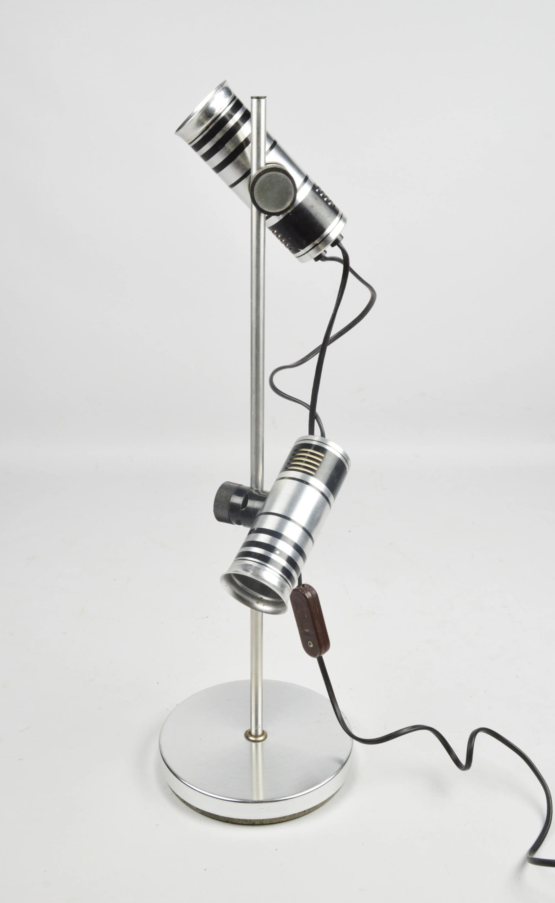 Lampa biurkowa, srebrny, aluminium, Niemcy, lata 70. - 86850