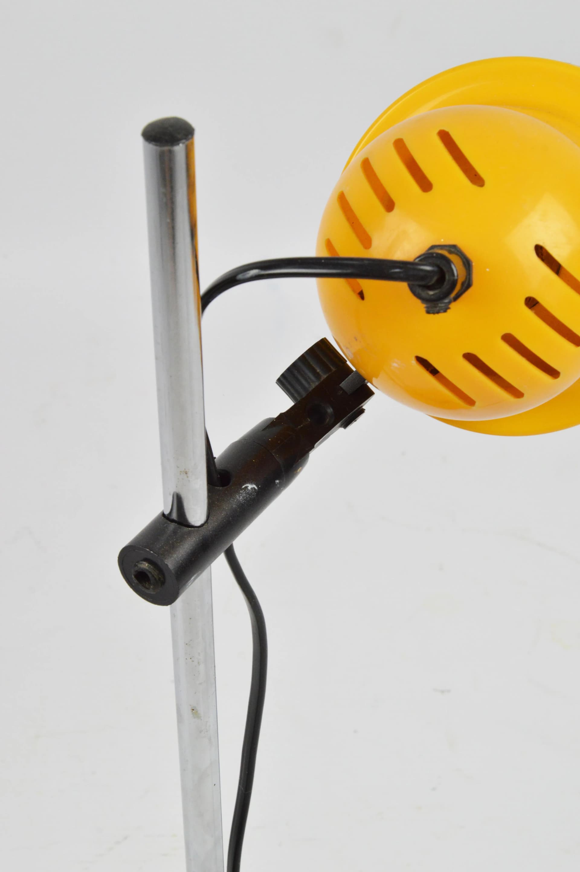Lampka biurkowa, żółty, plastik, metal, Szwecja, lata 70. - 86810