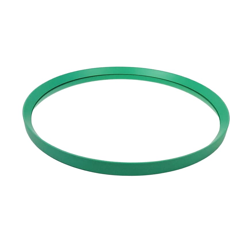 Wall Mirror Space Age, green acrylic, Poland, 1970s