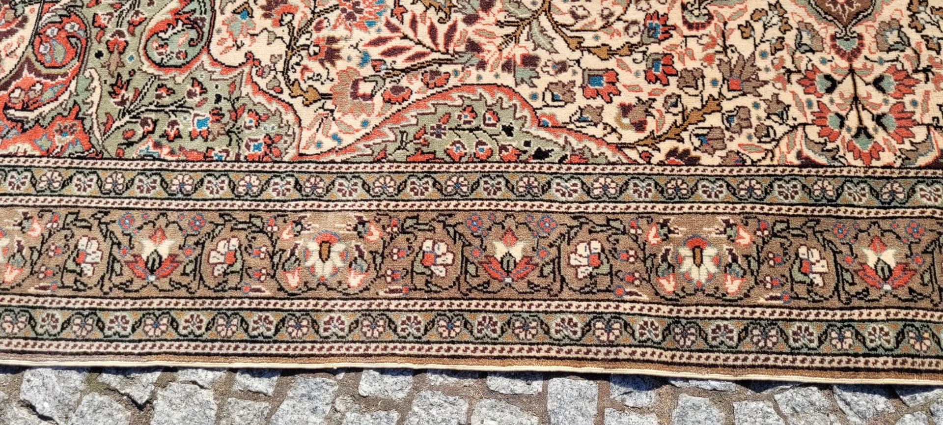 Dywan Kayseri, 200x320 cm, beżowy, wełna, Turcja, lata 60. - 89006