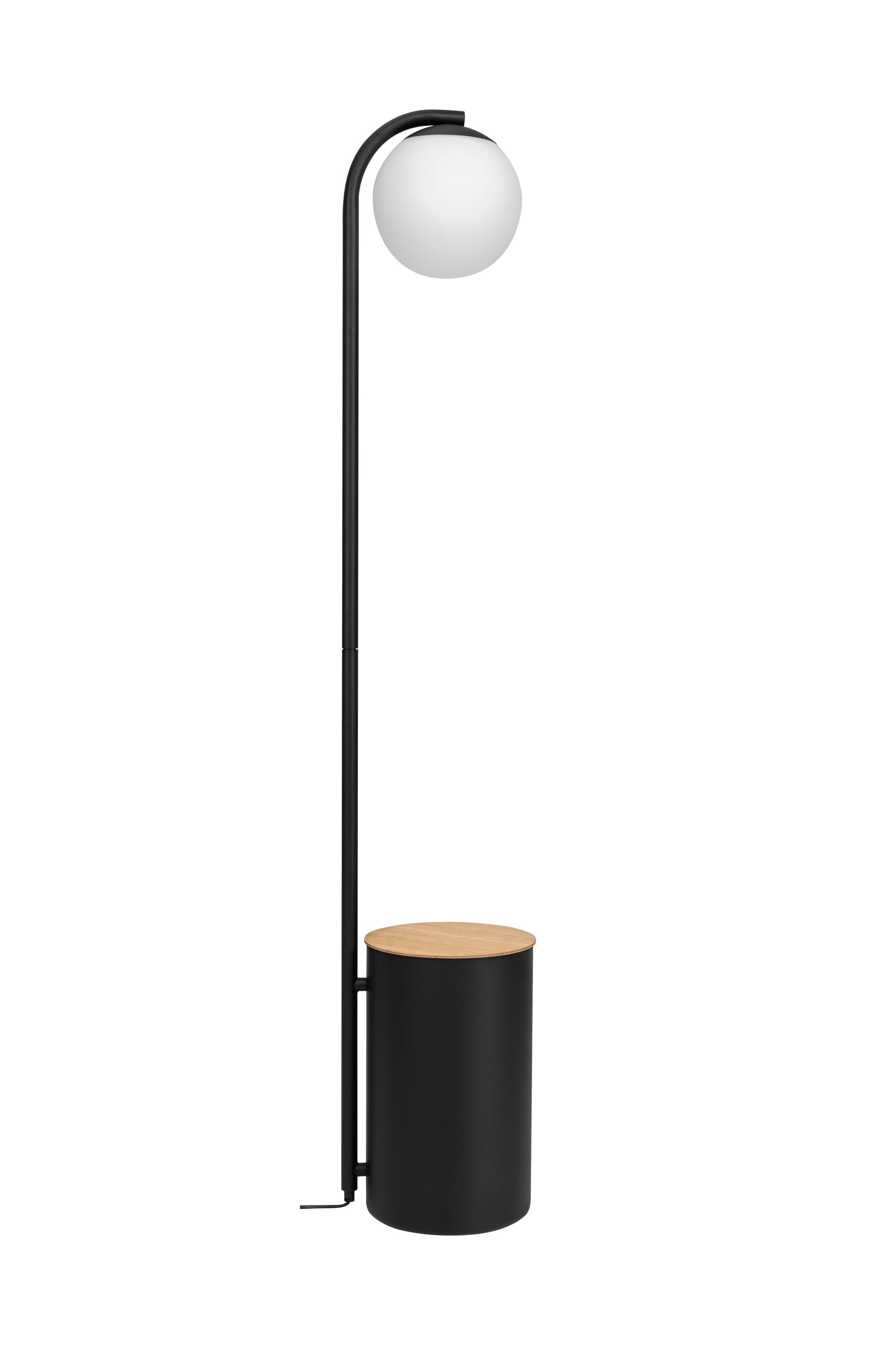 Lampa podłogowa BOTANICA WOOD XL czarny, Kaspa