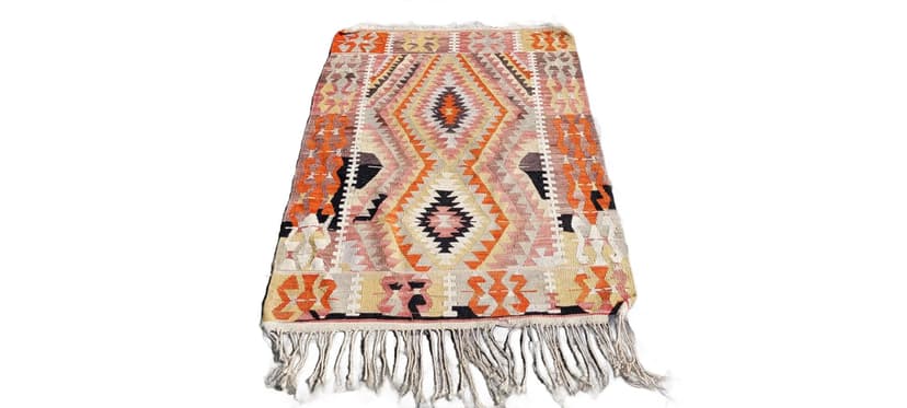 Dywan kilim, 94x165 cm, multikolor, wełna, Turcja, lata 60.