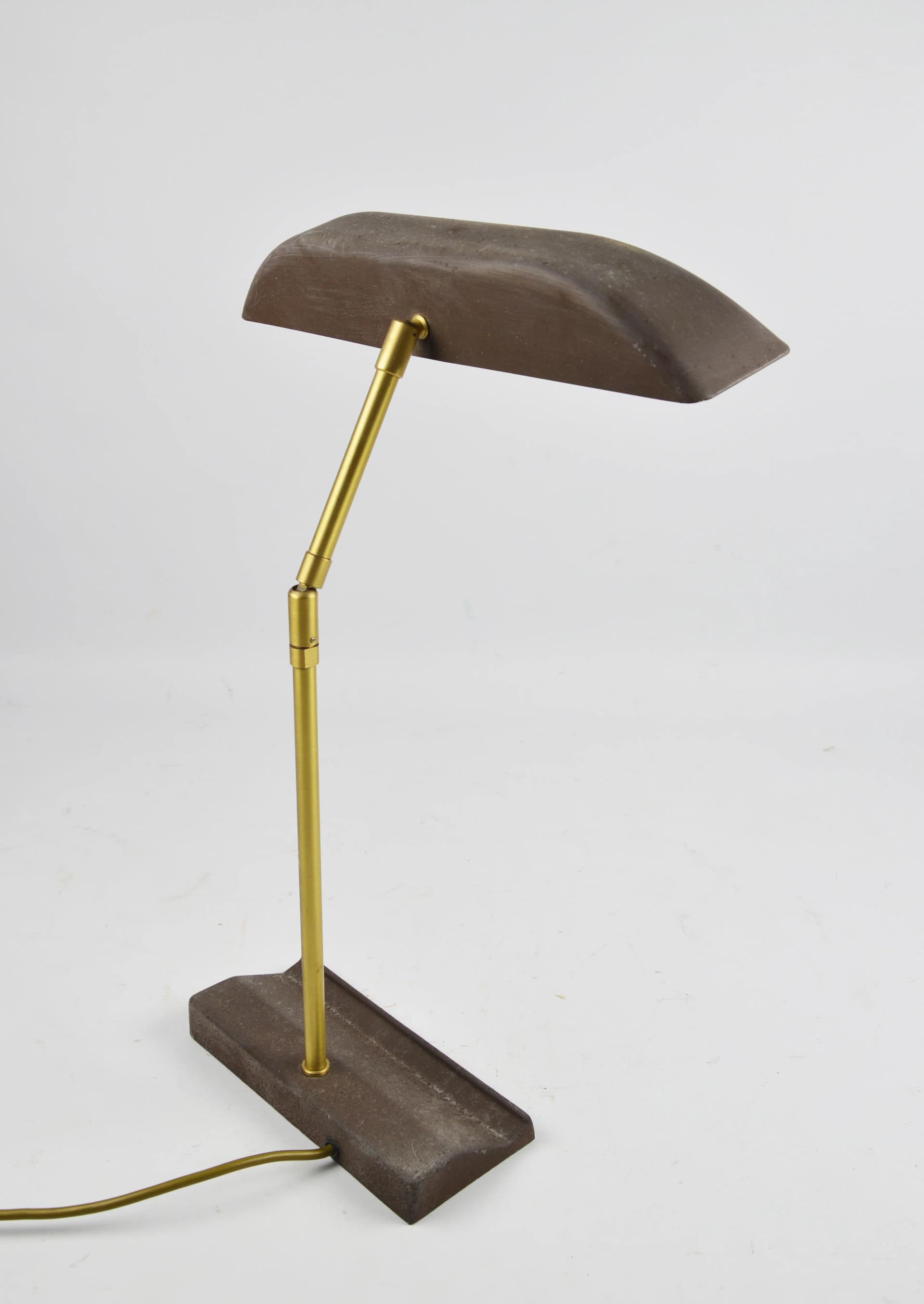 Lampka gabinetowa, brązowy, metal, Hillebrand, Niemcy, lata 70. - 86691