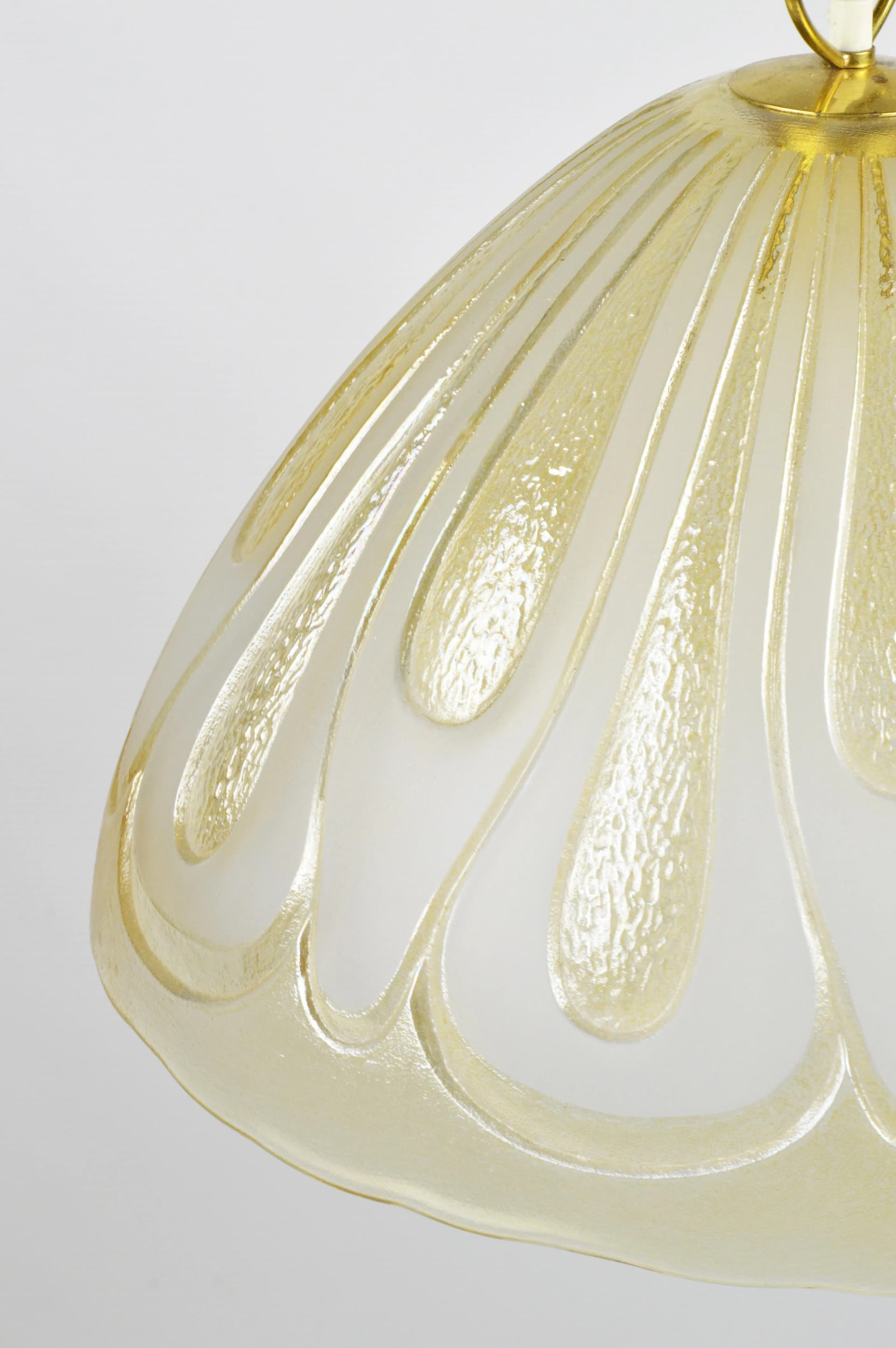 Pendant lamp, golden glass, Kalmar, Austria, 1960s. - 86652