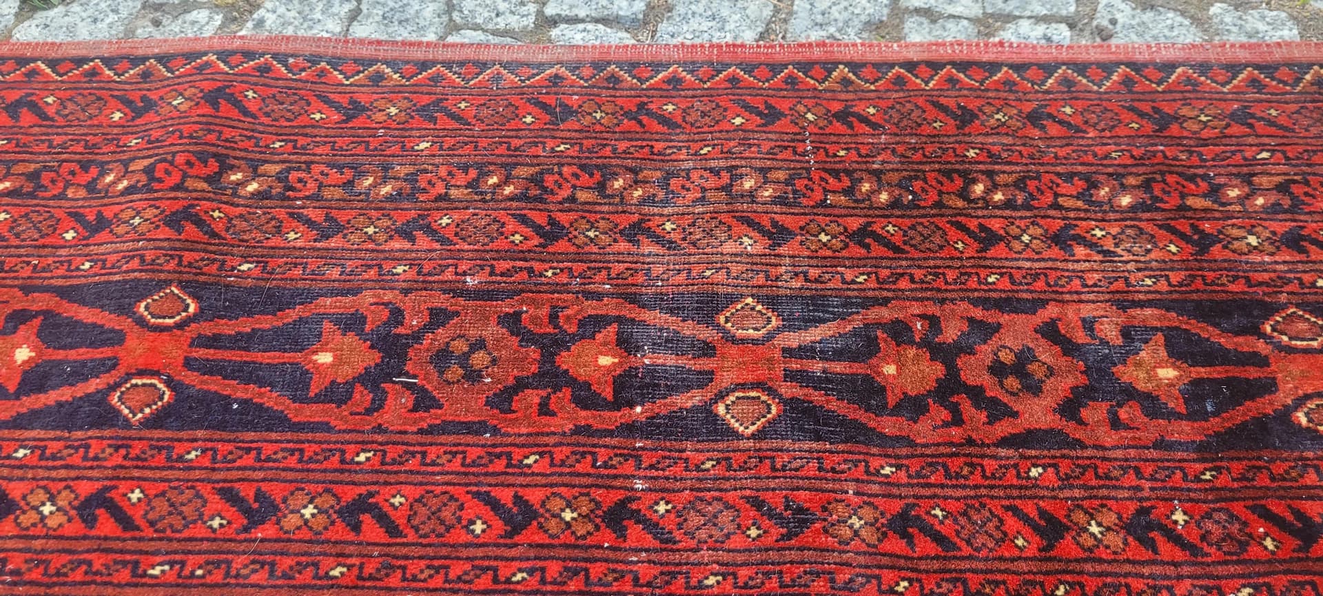 Dywan orientalny, czerwony, wełna, Afganistan, 250x350cm - 88933