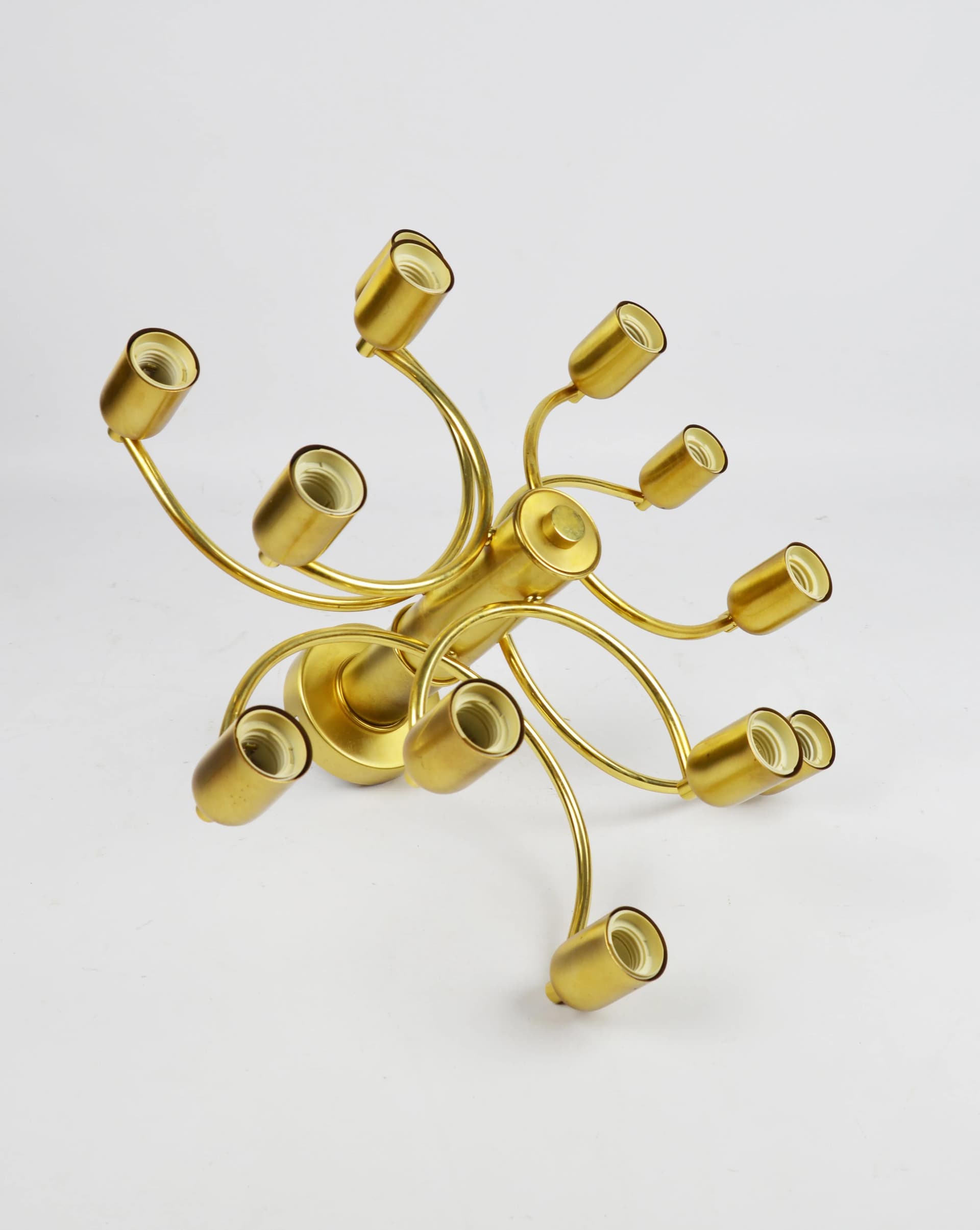 Lampa Leola, złoty, metal, Polska, lata 80. - 86644