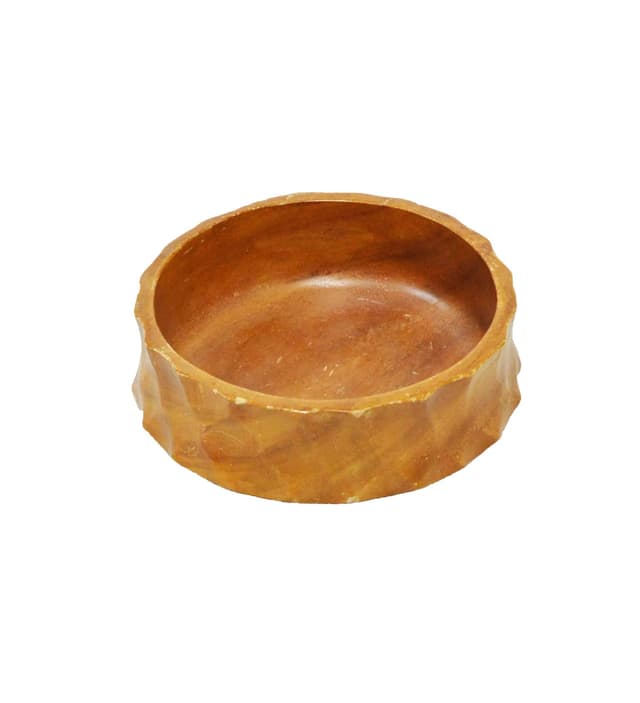 Bowl, brown wood, Poland, 1970s - DIMENSION