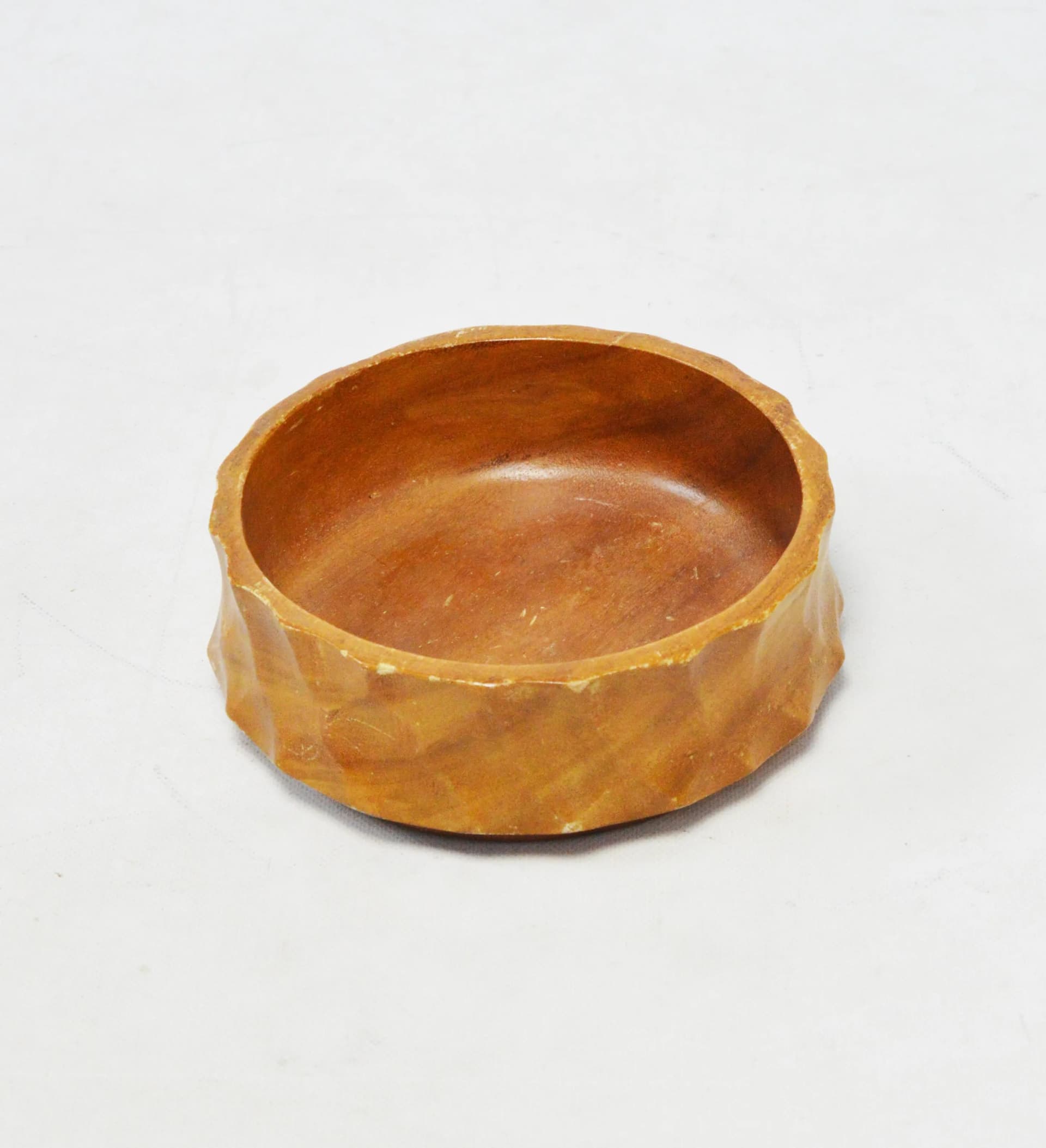 Bowl, brown wood, Poland, 1970s - 86598