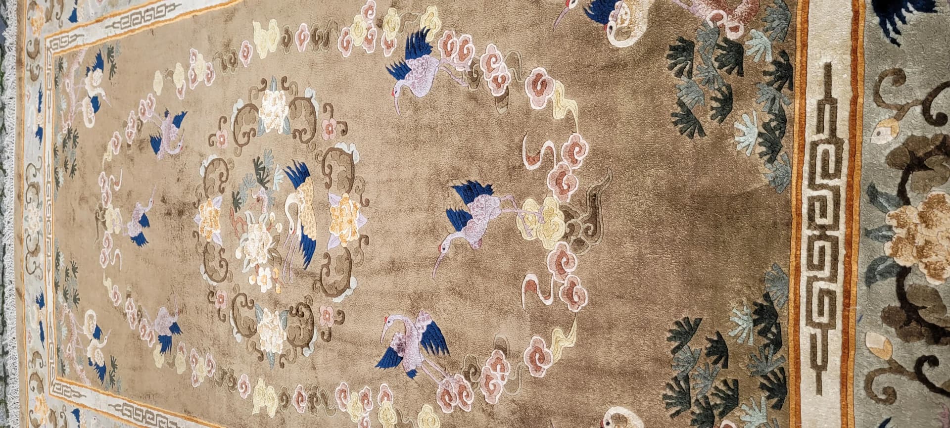 Dywan orientalny 125x235 cm, jedwab multikolor, Chiny, początek XX w. - 88867