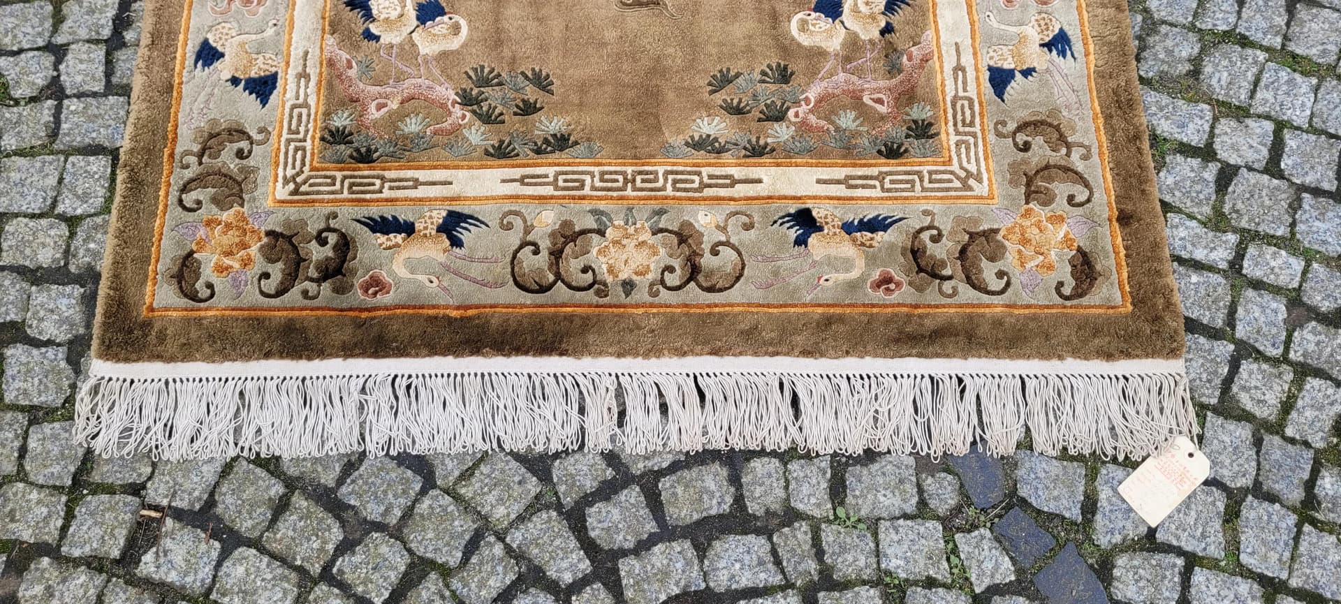 Dywan orientalny 125x235 cm, jedwab multikolor, Chiny, początek XX w. - 88869