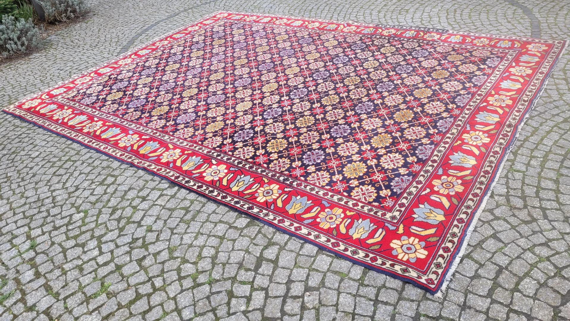 Anatolian Persian Rug 260x360 cm, multicolor wool, Turkey, 1970s. - 88859