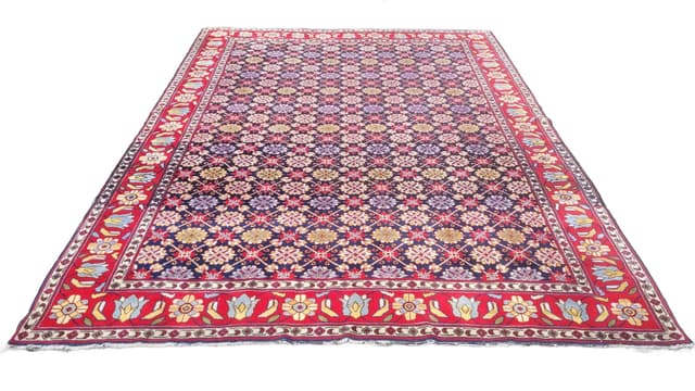 Anatolian Persian Rug 260x360 cm, multicolor wool, Turkey, 1970s. - DIMENSION