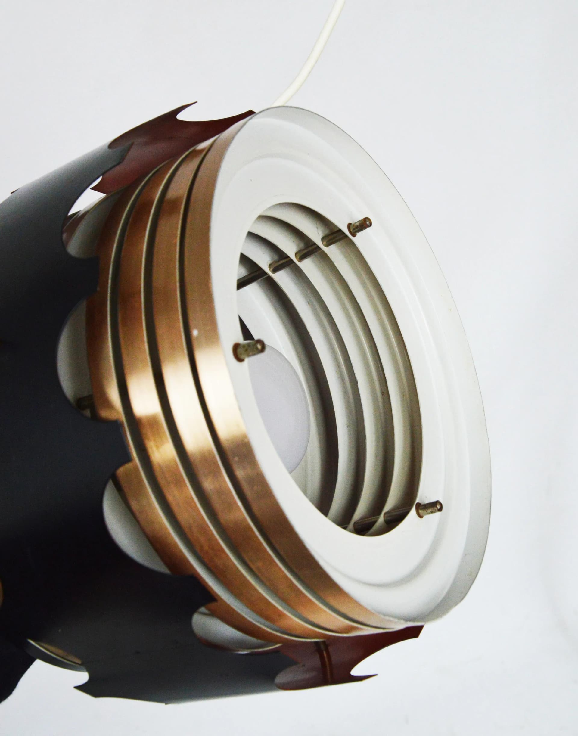 Pendant Lamp, copper black, metal, Germany, 1970s. - 86483