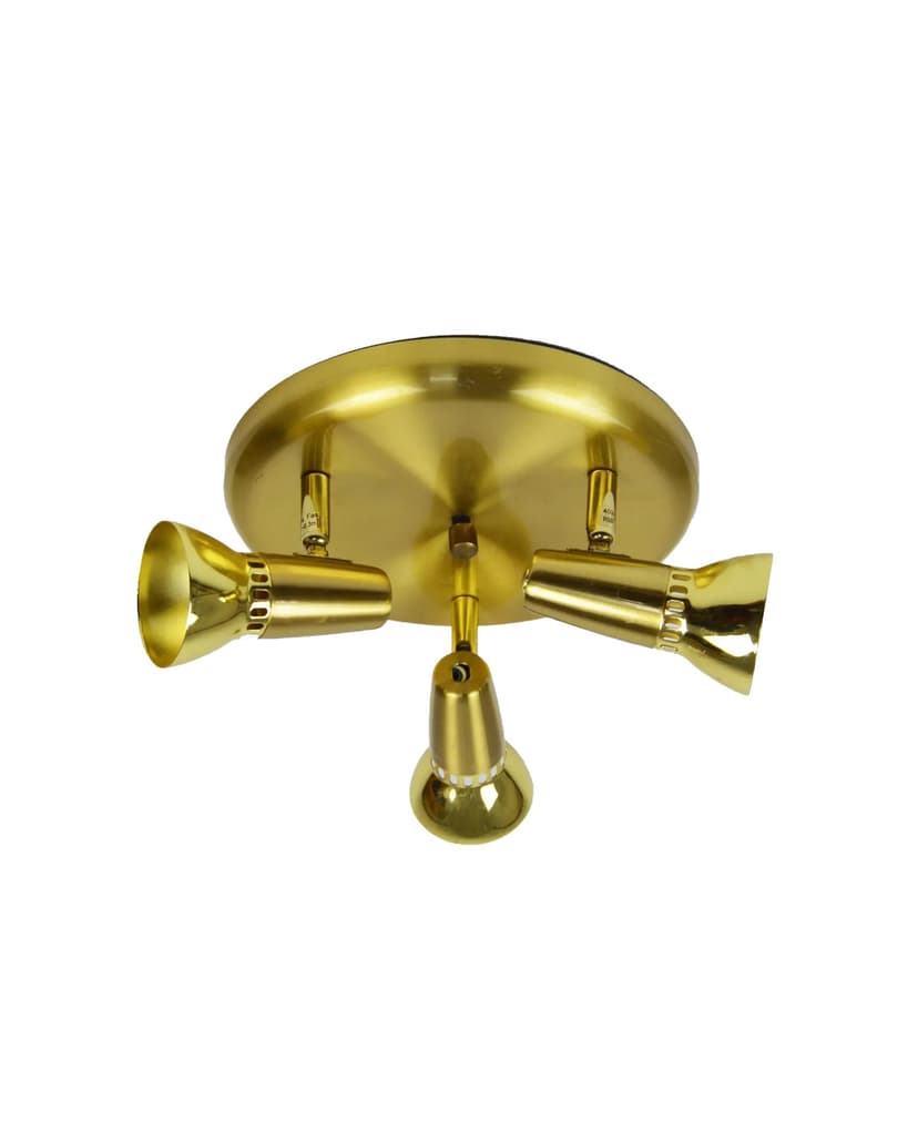 Lampa sufitowa, złoty, metal, Niemcy, lata 80.