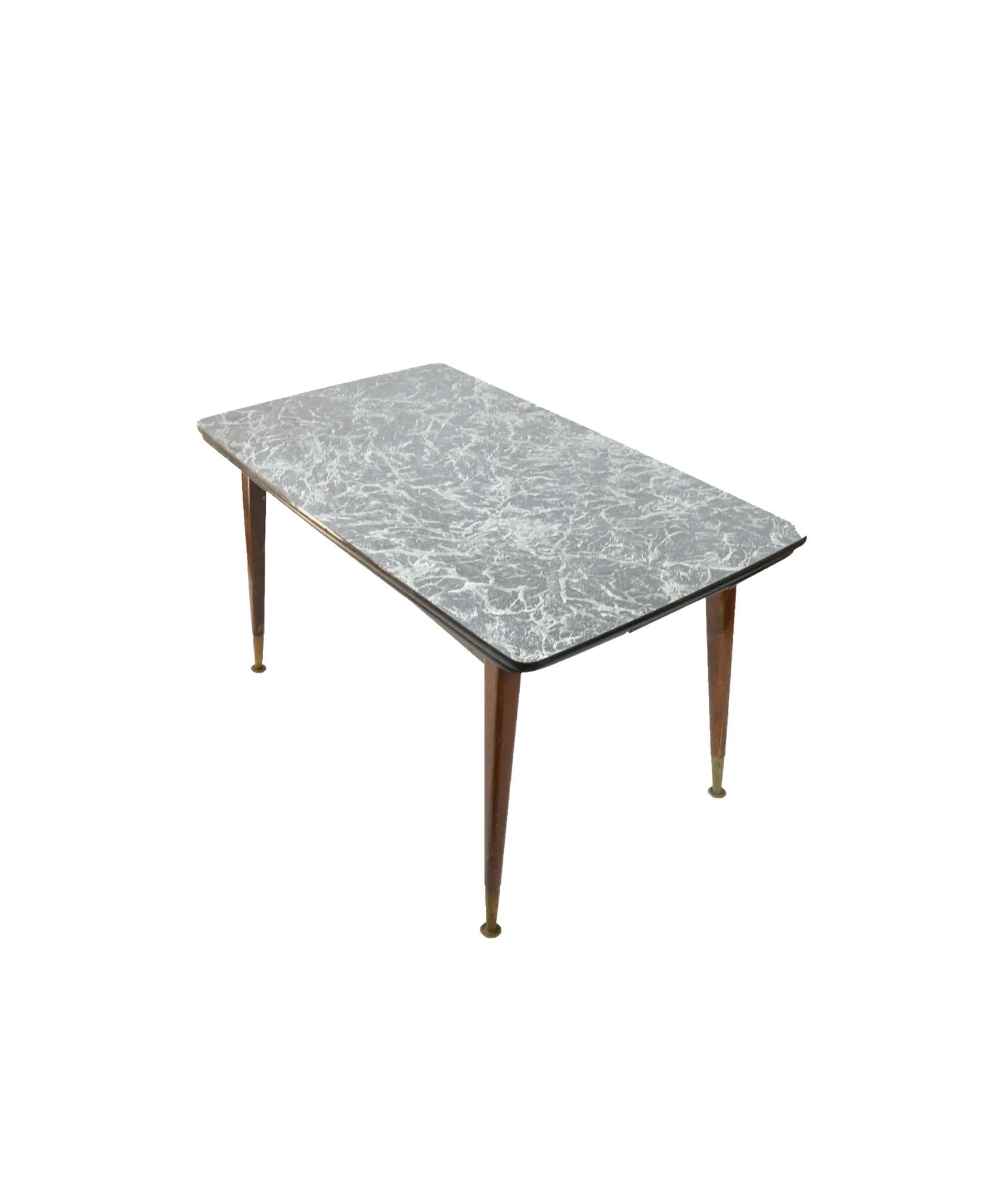 Extendable Table Rockabilly, grey, wood, Poland, 1960s.