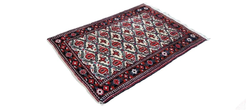 Rug Hamadan 110x160cm, beige, wool, Iran, 1960s.