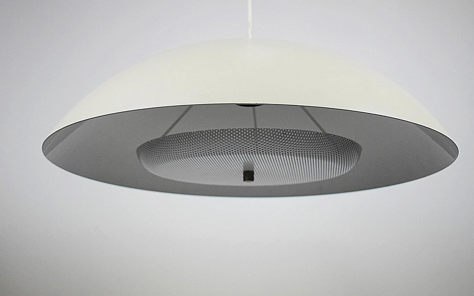 Pendant lamp, ivory white metal, Sweden, 1970s. - 86417